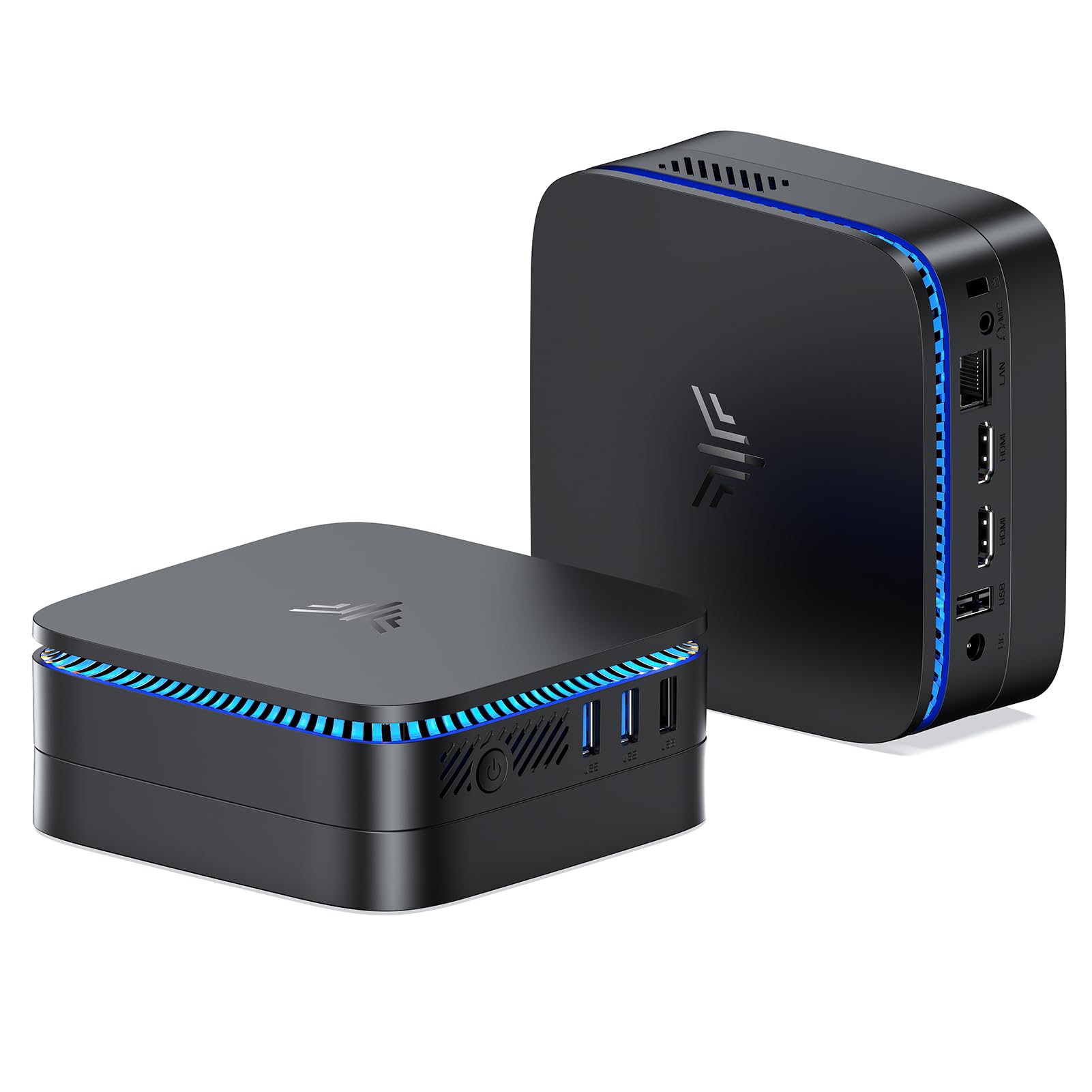 KAMRUI N100 Mini PC - 12GB LPDDR5 RAM, 256GB M.2 SSD, 4K Ultra HD, Dual HDMI, Ethernet, WiFi 6 & Bluetooth - Compact Desktop Computer for Home Office, Business, Gaming & Streaming