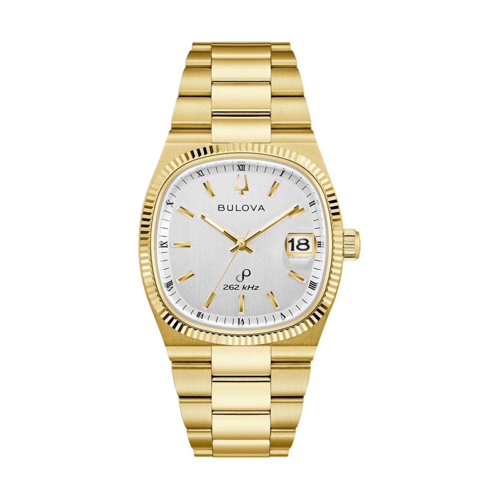 Super Seville HPQ Precisionist 37.5mm Gold Tone Watch - Luxury Quartz Chronograph for Men, Perfect for Business & Formal Occasions