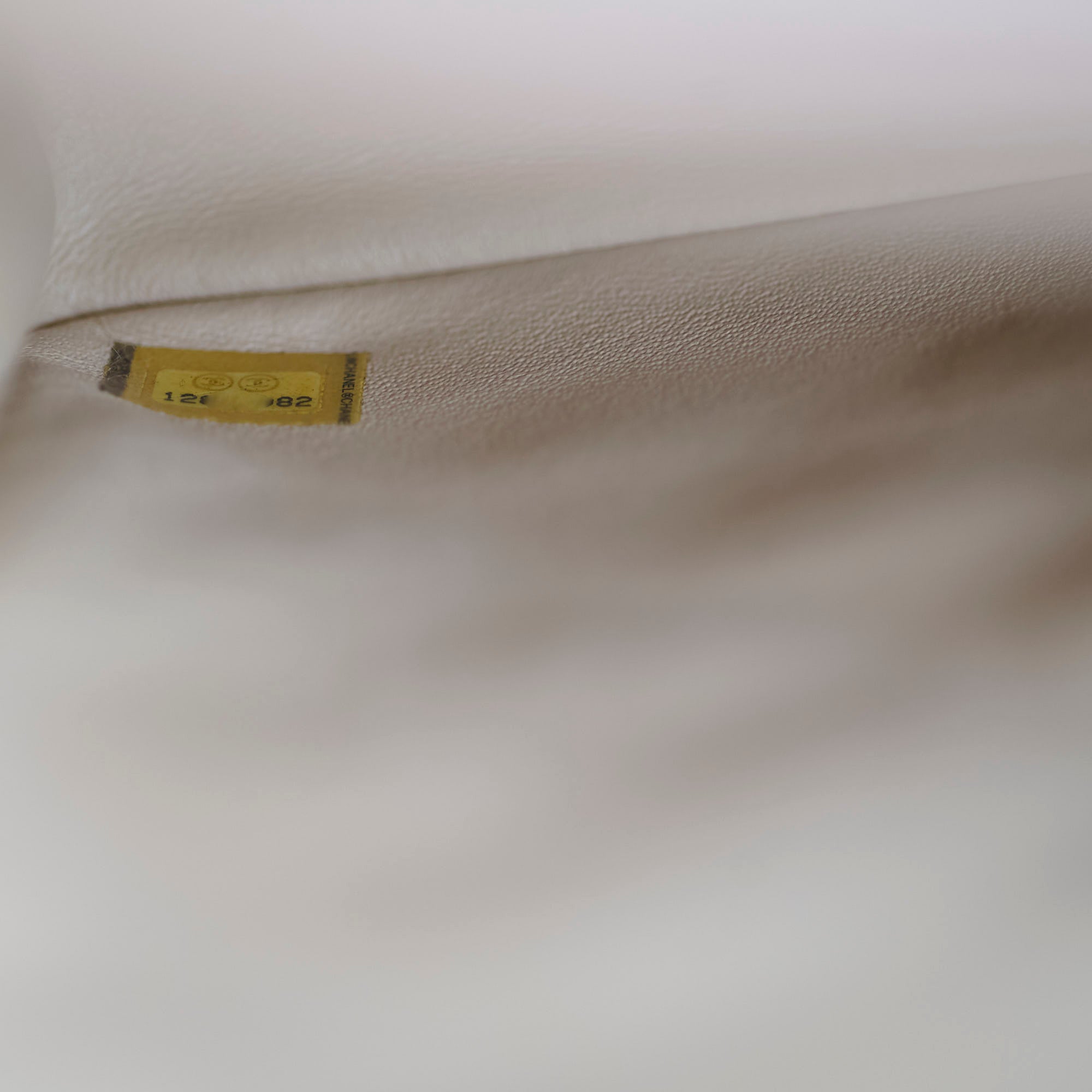 Authentic Chanel Single Flap Jumbo Bag in Beige Lambskin Leather (12 Series 2009) - Luxury Handbag for Women, Perfect for Work, Evening Events & Fashionable Outfits