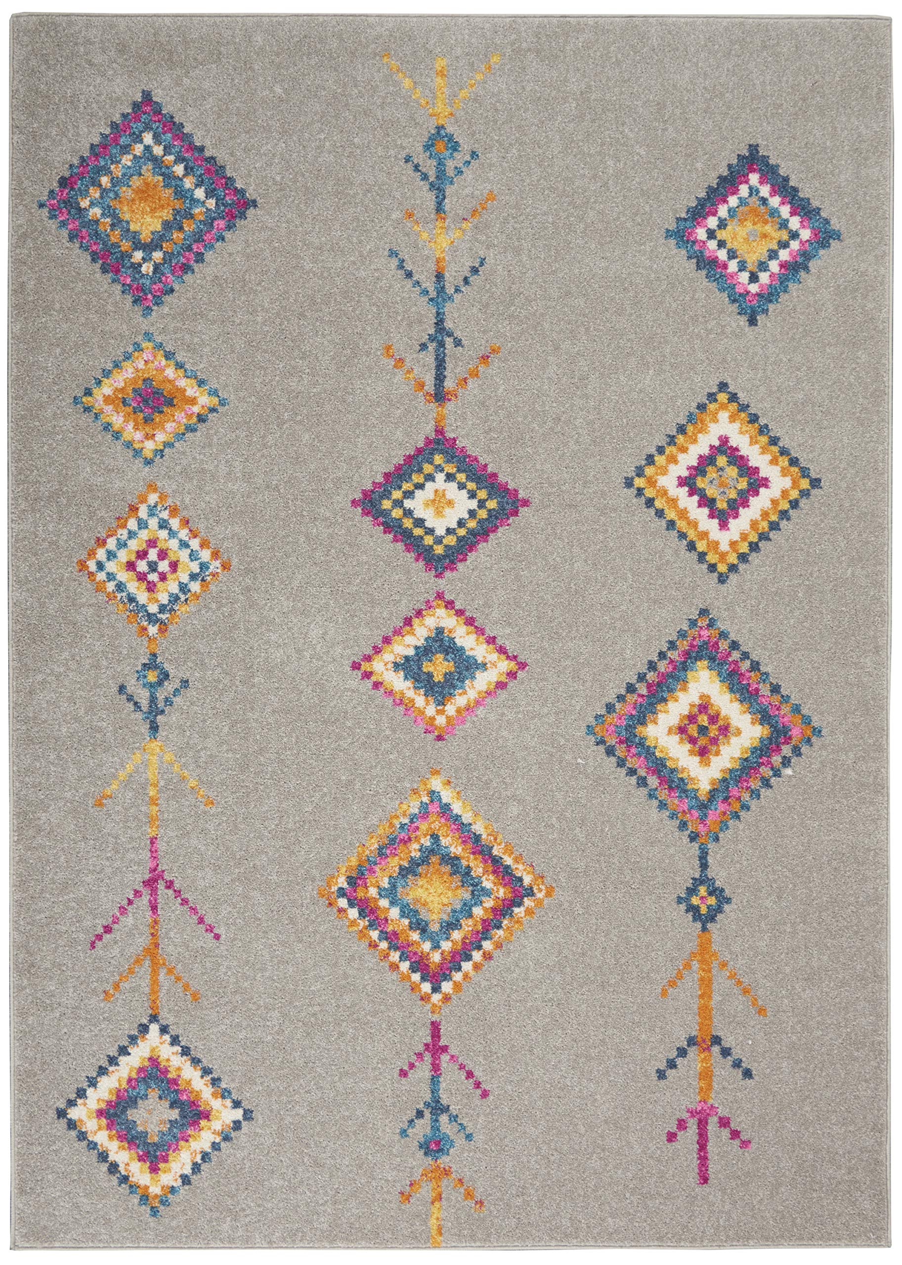 Nourison Passion Bohemian Grey/Multi 2'2