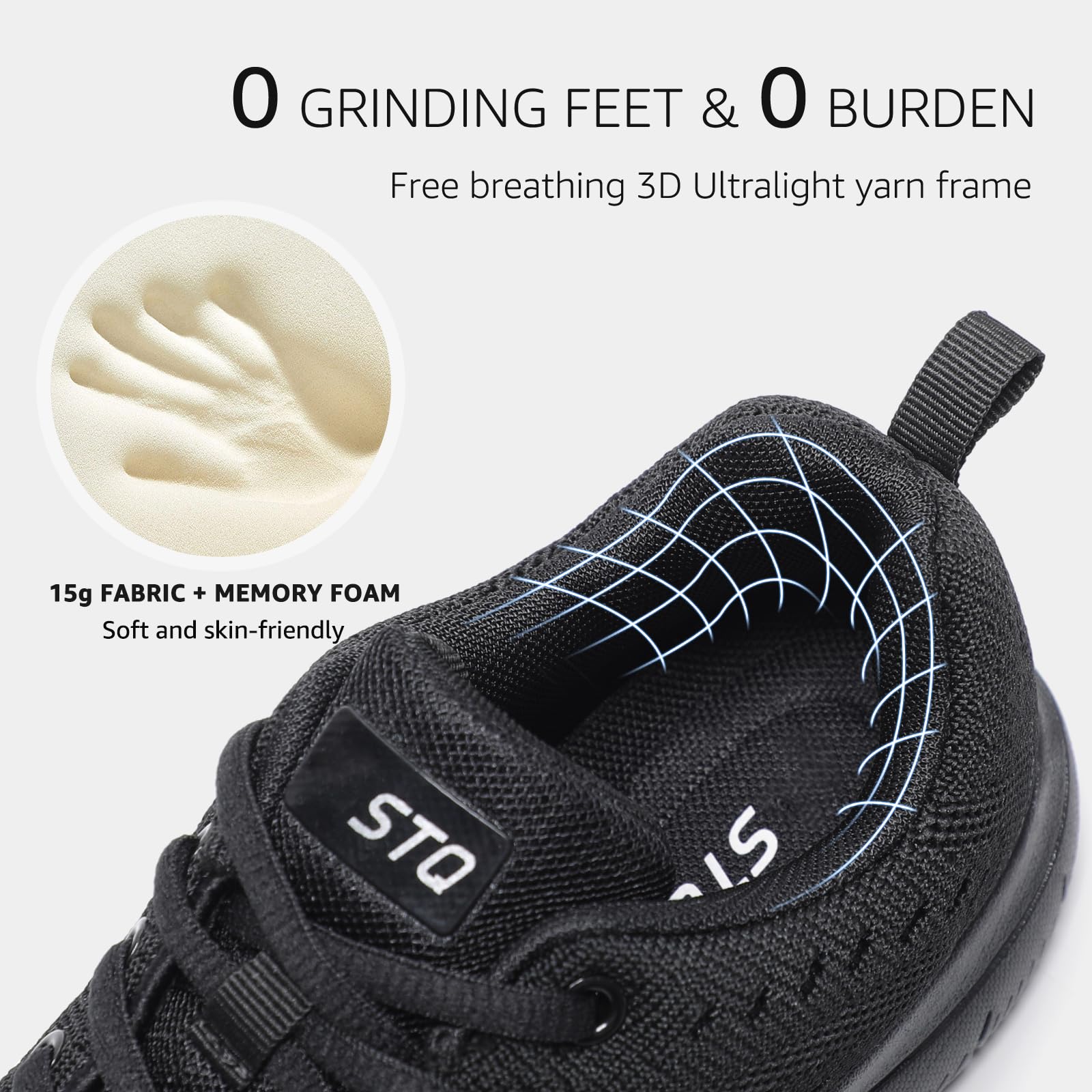 STQ Women's Lightweight Tennis Shoes - Comfortable Walking & Athletic Sneakers for Gym, Workout, Cross Training | Fashionable & Breathable for Running, Casual Wear & Outdoor Activities