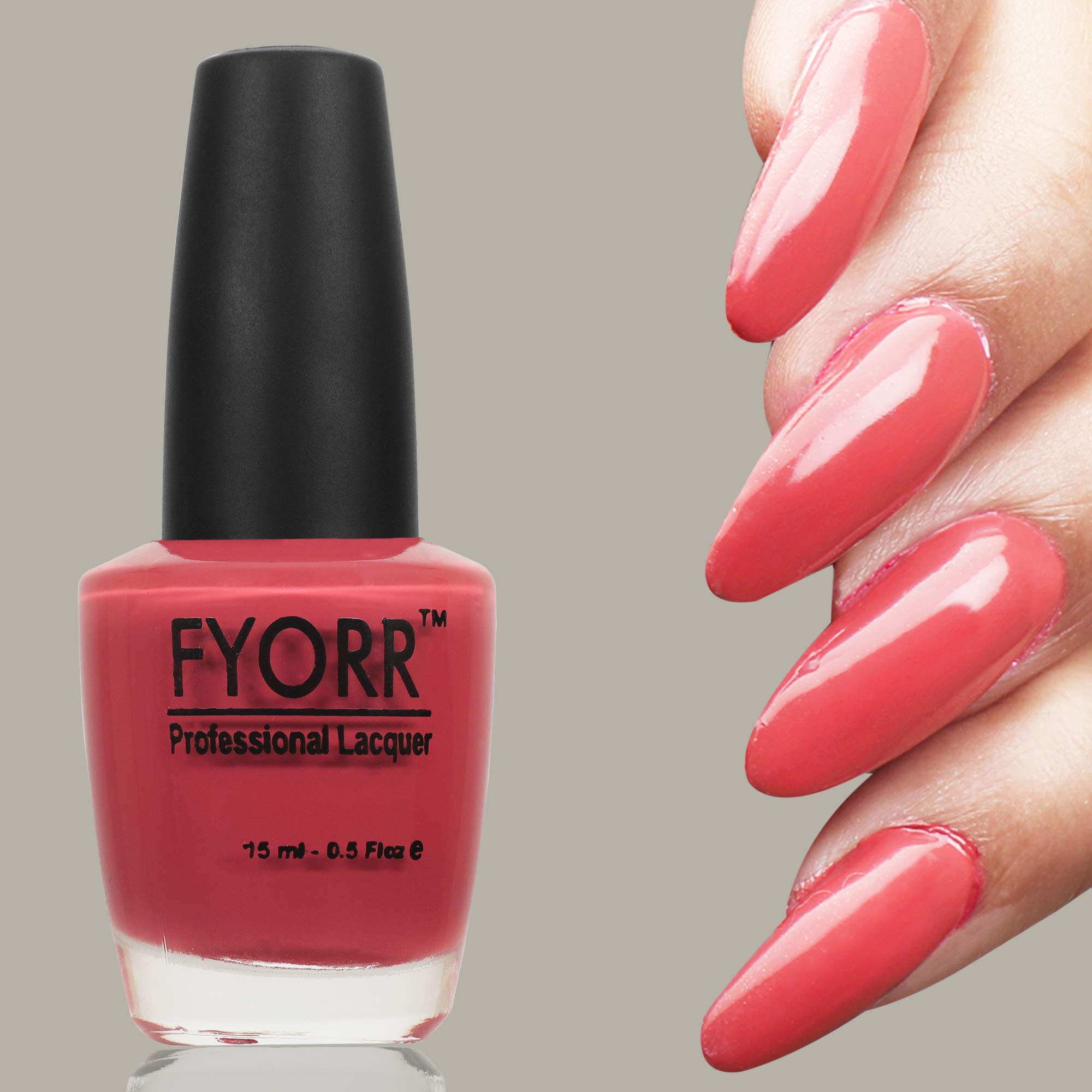 FYORR Red Hot Chic Matte Nail Polish - Long Lasting, Smooth Finish Nail Enamel (15ml) - Perfect for Parties, Weddings & Everyday Wear