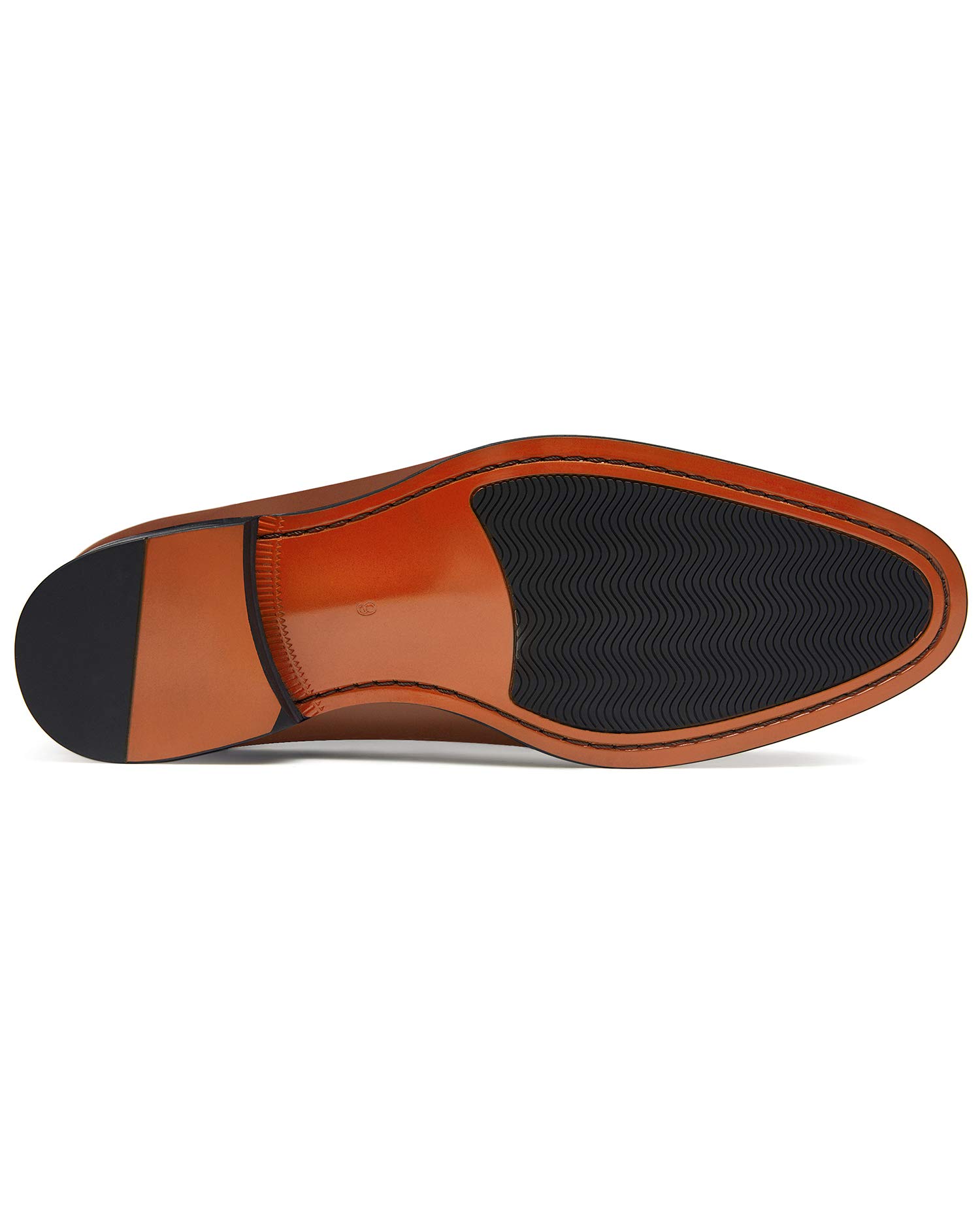 FRASOICUS Genuine Leather Men's Dress Shoes - Monk Strap Wingtip Formal Slip-On Loafers for Business, Wedding & Office Wear