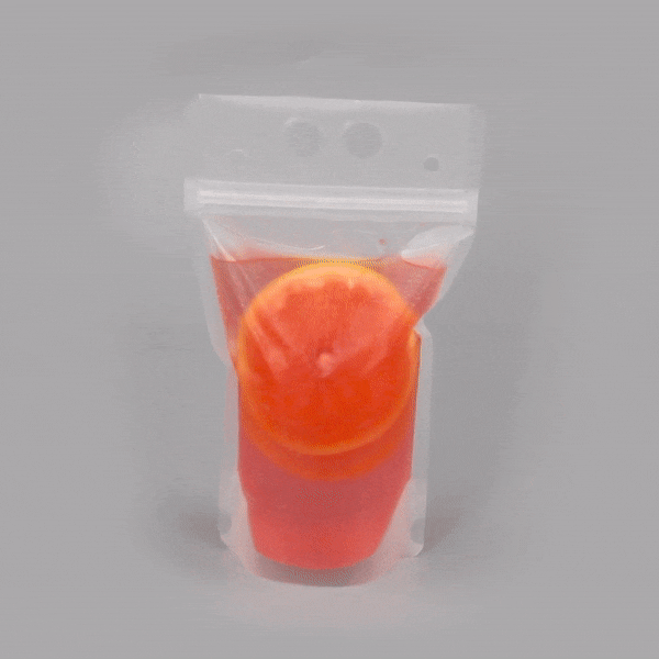 **Bag Tek 17 oz Clear Plastic Drink Pouch with Double Zipper – 5 x 9 Inches – 100 Count Box – Ideal for Sports, Parties, and On-the-Go Hydration**
