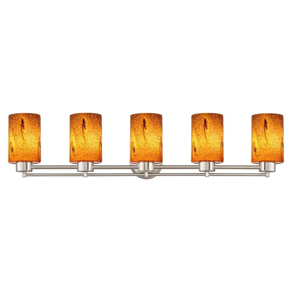 Modern Satin Nickel Bathroom Light Fixture - Waterproof LED Vanity Light for Bathroom, Powder Room & Dressing Area - Perfect for Mirror Lighting and Modern Home Decor