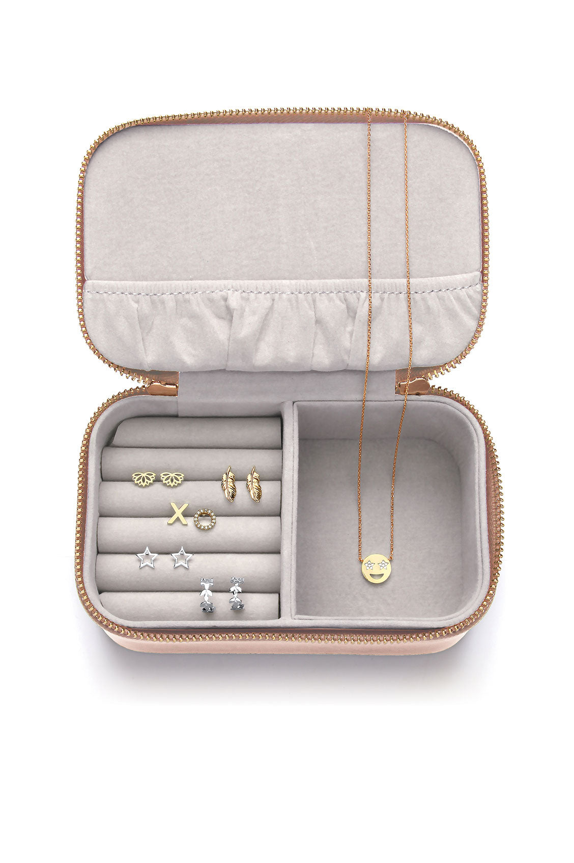 Treasure Me Mini Jewelry Box - Elegant & Portable Jewelry Organizer for Rings, Necklaces & Earrings - Perfect for Travel, Gifts & Home Decor