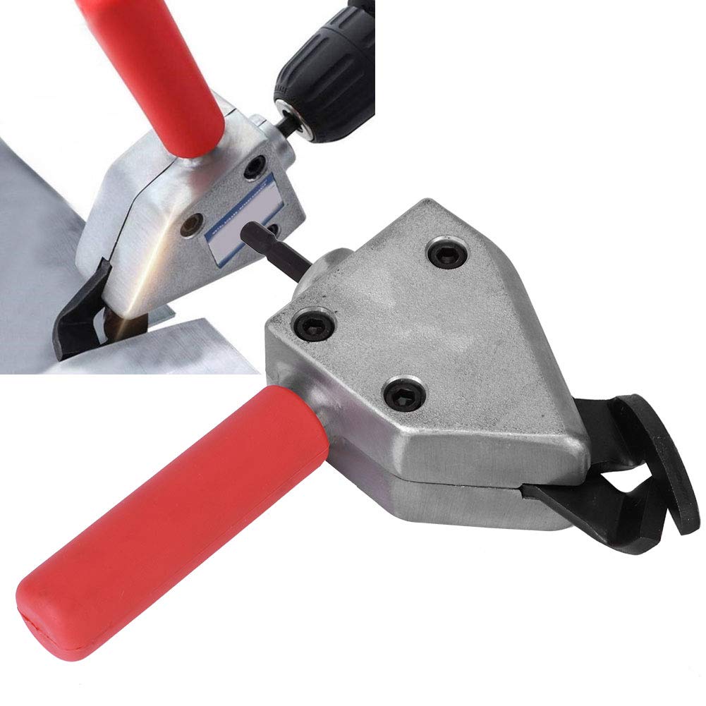 Electric Drill Metal Sheet Cutter Head - Power Sheet Metal Shear Attachment Bit for DIY, HVAC & Metalworking | Compatible with Electric Drills & Pruner Shears | Perfect for Home Improvement, Auto Repair & Craft Projects
