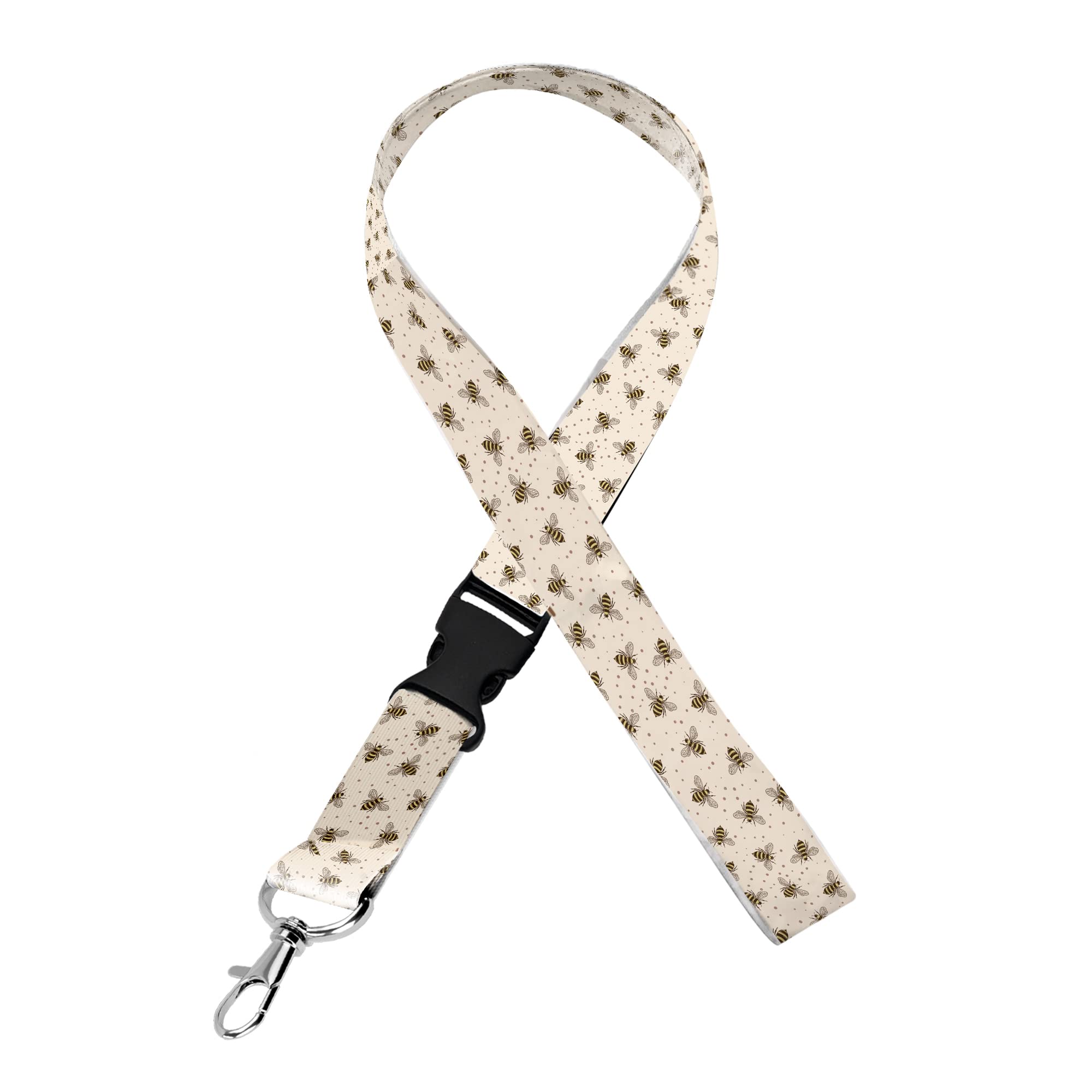 Bumblebee Lanyard for ID Badges & Keys - Cute Bee Keychain for Teachers