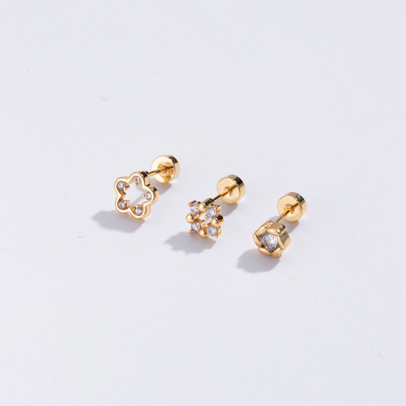 20G Tiny Beard Flat Back Labret Helix Daith Stud - Surgical Steel Body Jewelry for Men & Women | Perfect for Cartilage, Nose, Ear Piercing & Everyday Wear