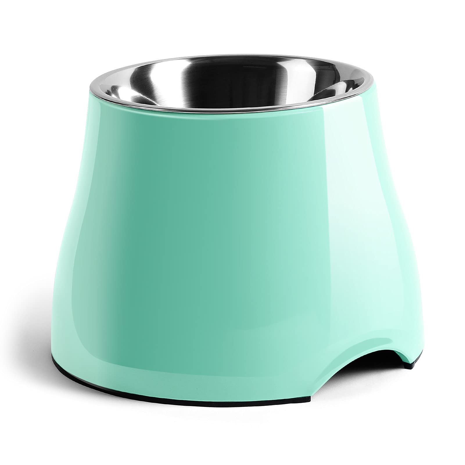 Yoken Elevated Dog Bowls - Non-Slip Stainless Steel Raised Dog Food Bowls for Small & Medium Dogs - Prevents Neck Strain & Improves Digestion - Perfect for Home, Kitchen or Outdoor Use