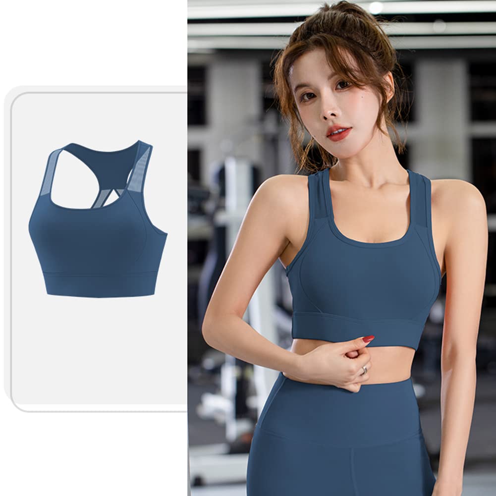 OHYOGA Women's Sports Bras - High Support Workout Bra for Running, Yoga, Fitness & Gym - Breathable Crop Tank Top WJ015 - Perfect for Active Lifestyles & High-Intensity Training