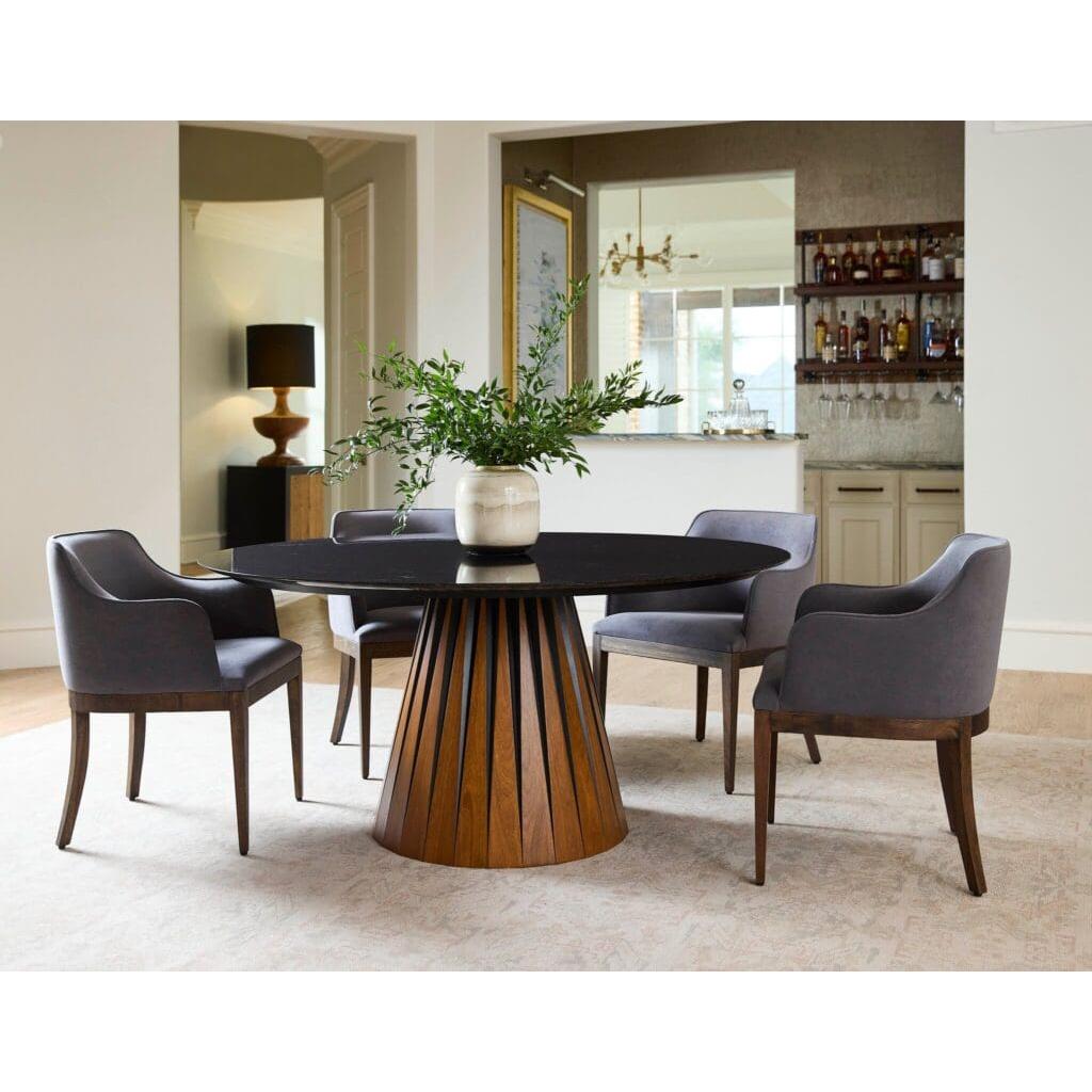 Cyan Design 11759 Dublin Chair - Dark Brown & Medium Grey Upholstered Accent Chair for Living Room, Bedroom, or Office - Stylish Modern Home Decor Furniture