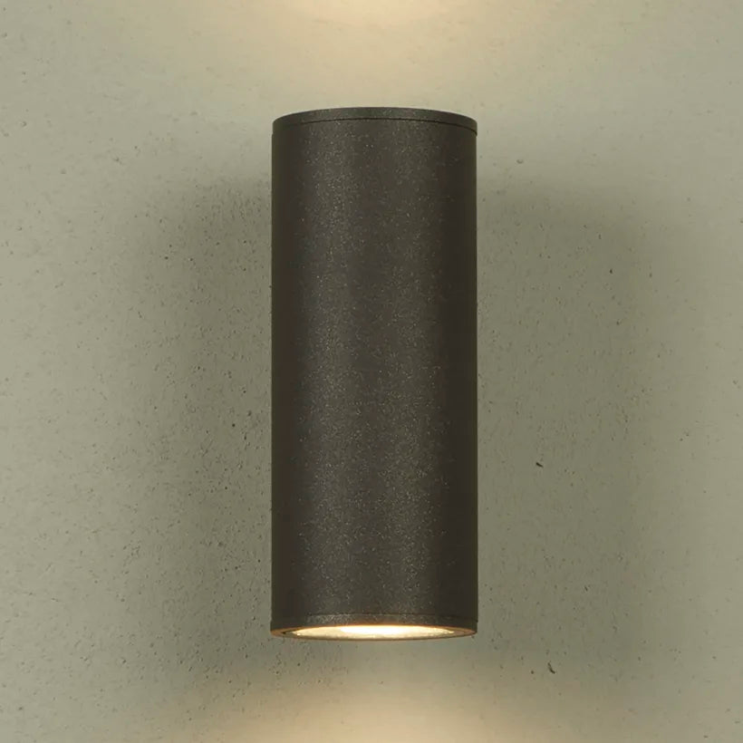 Connaught IP65 Waterproof Outdoor Up Down Wall Light - Graphite Finish for Patio, Garden, and Exterior Home Lighting