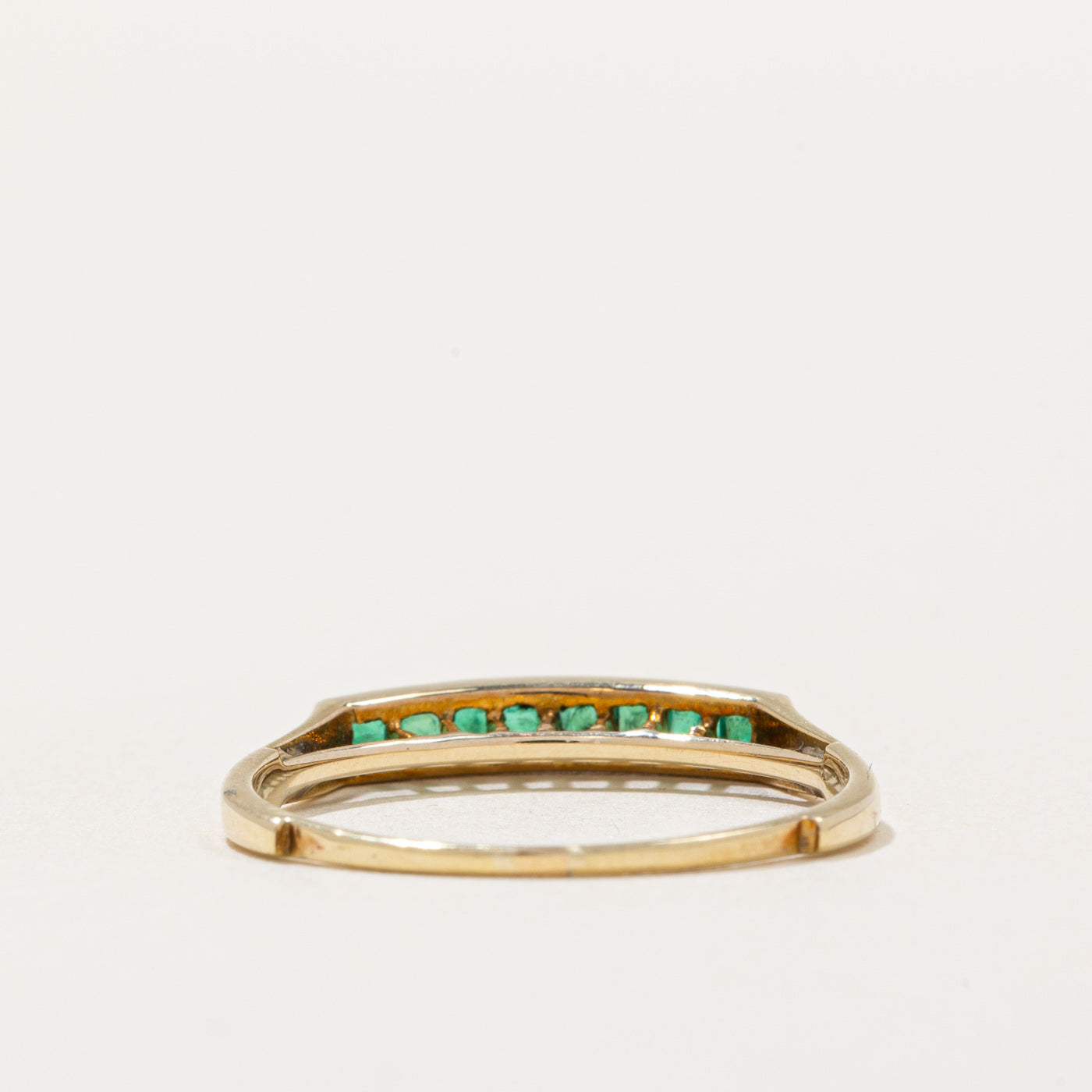 Exquisite Square Cut Emerald Ring | 0.16ctw Genuine Emerald | Size 7.5 | Dainty Green Gemstone Jewelry | Perfect for Engagement, Anniversary & Special Occasion Gifts