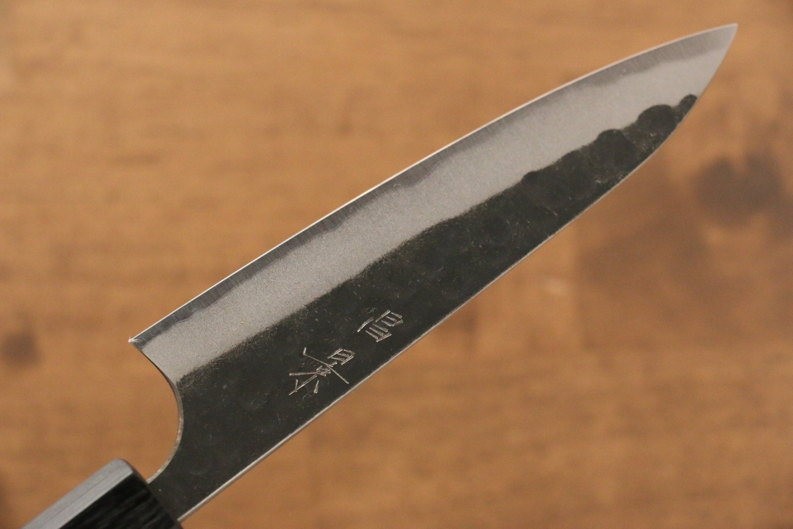 Masakage Koishi Blue Super Steel Petty Knife 120mm - Japanese Utility Knife with American Cherry Wood Handle for Slicing, Peeling & Precision Kitchen Tasks