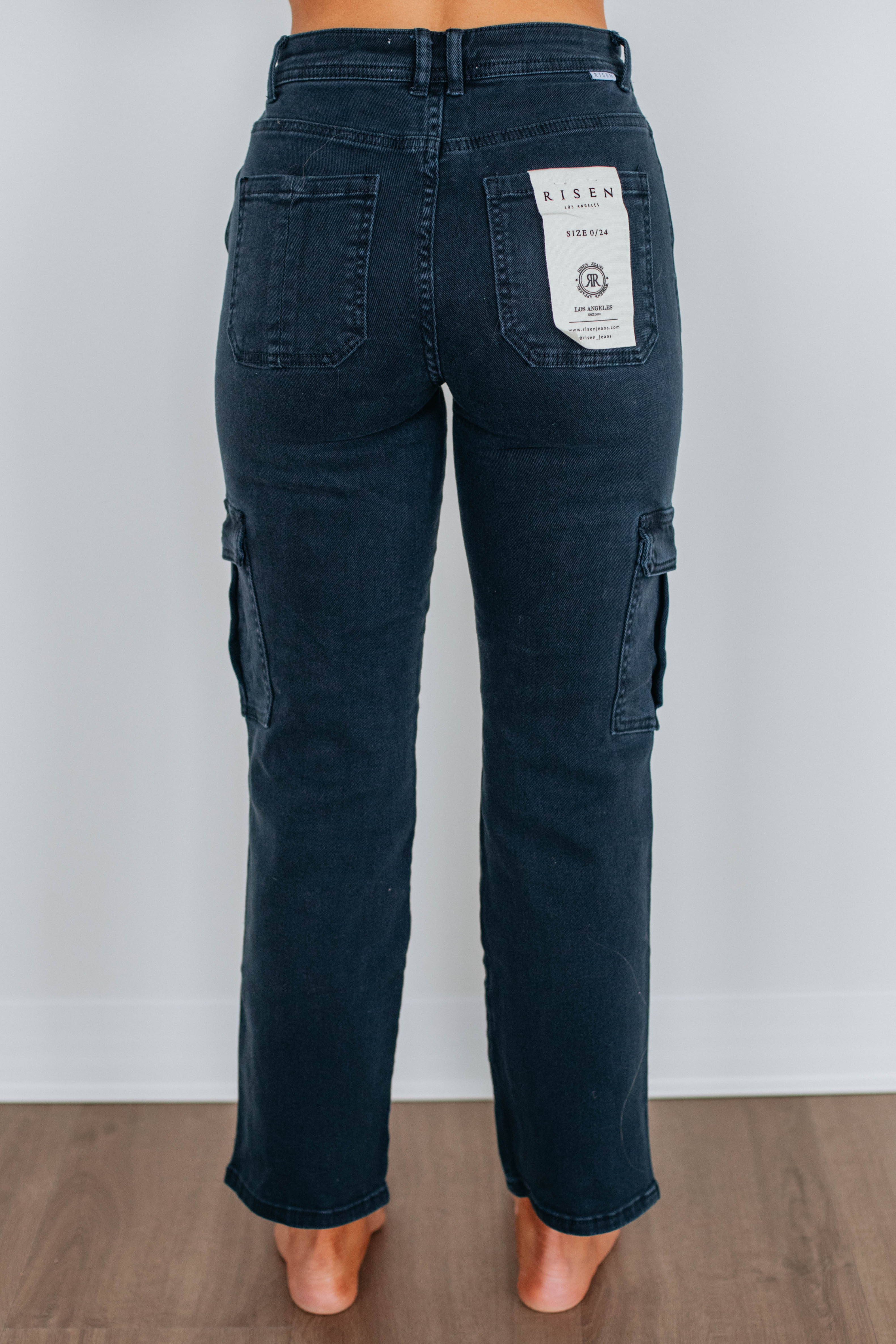 Hadley Risen Cargo Jeans for Men - Stylish Blueberry Wash Denim Pants with Multiple Pockets | Perfect for Outdoor Adventures, Workwear & Casual Street Style
