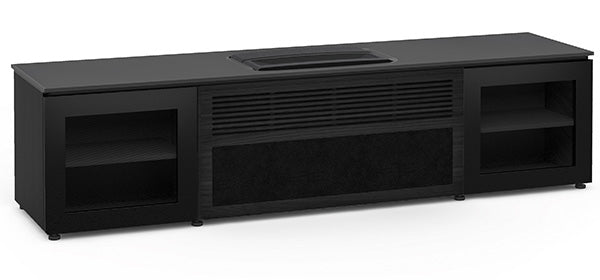 AWOL Vision UST Projector with Salamander Designs Integrated Cabinet - 4K Ultra Short Throw Home Theater System for Living Room & Basement Entertainment