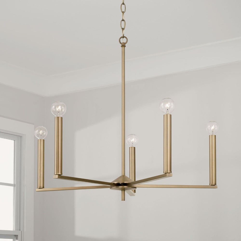 Finley Chandelier - Elegant Crystal Ceiling Light Fixture for Dining Room, Bedroom & Living Room | Modern Home Decor Lighting
