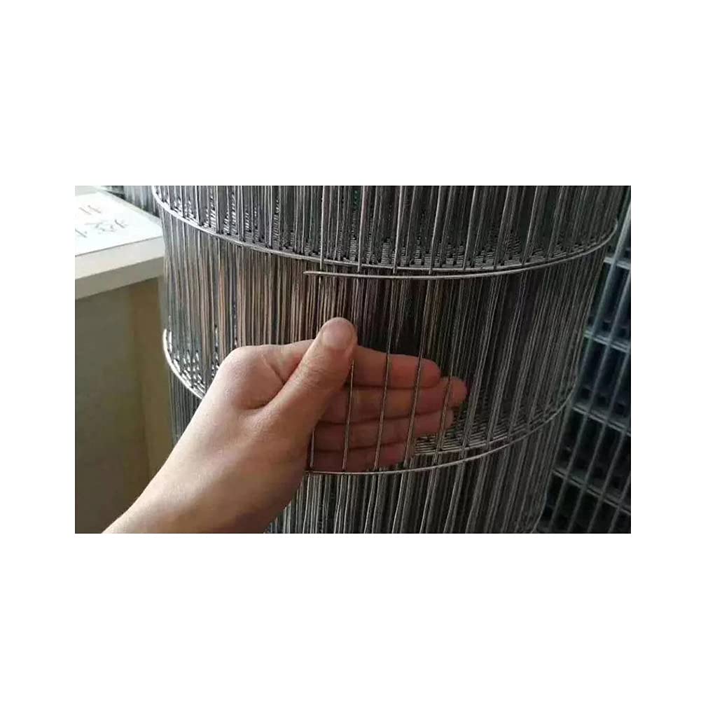 Galvanized Chicken Wire Mesh Roll 1.5x10cm Holes - 1.5x7m Rust-Proof Garden Fencing for Rabbit Coop, Pigeon Cage, Window Barrier & Plant Protection - Durable Silver Safety Netting (Ideal for Backyard, Farm & DIY Projects)