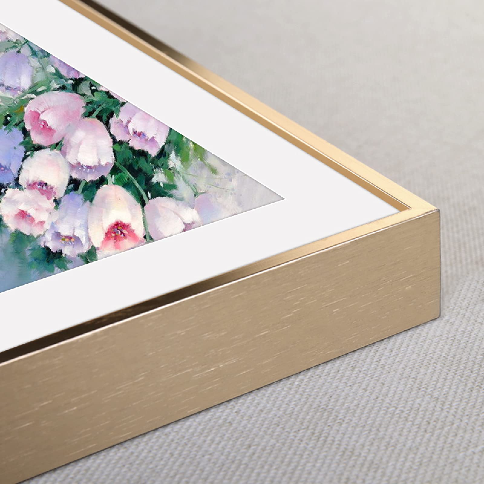 MEYYY A5 14.8x21cm Gold Aluminum Photo Frame - Wall Mounted Snap Frame for Pictures, Posters & Certificates - Square Corner Clip Display Frame for Home, Office & Gallery Decor