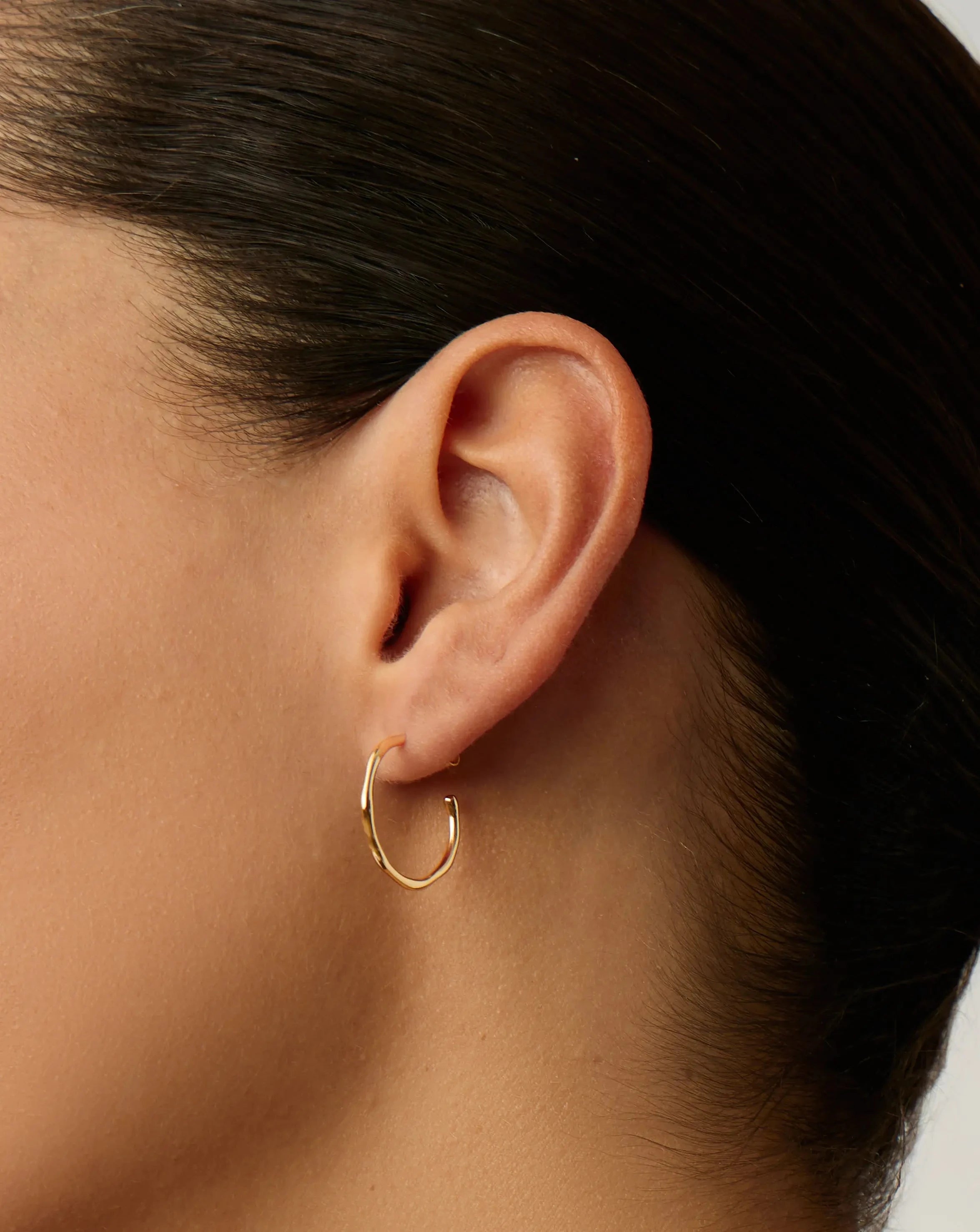 Small Molten Hoop Earrings for Women - Trendy Gold & Silver Dainty Huggie Hoops - Perfect for Everyday Wear, Parties & Gifts