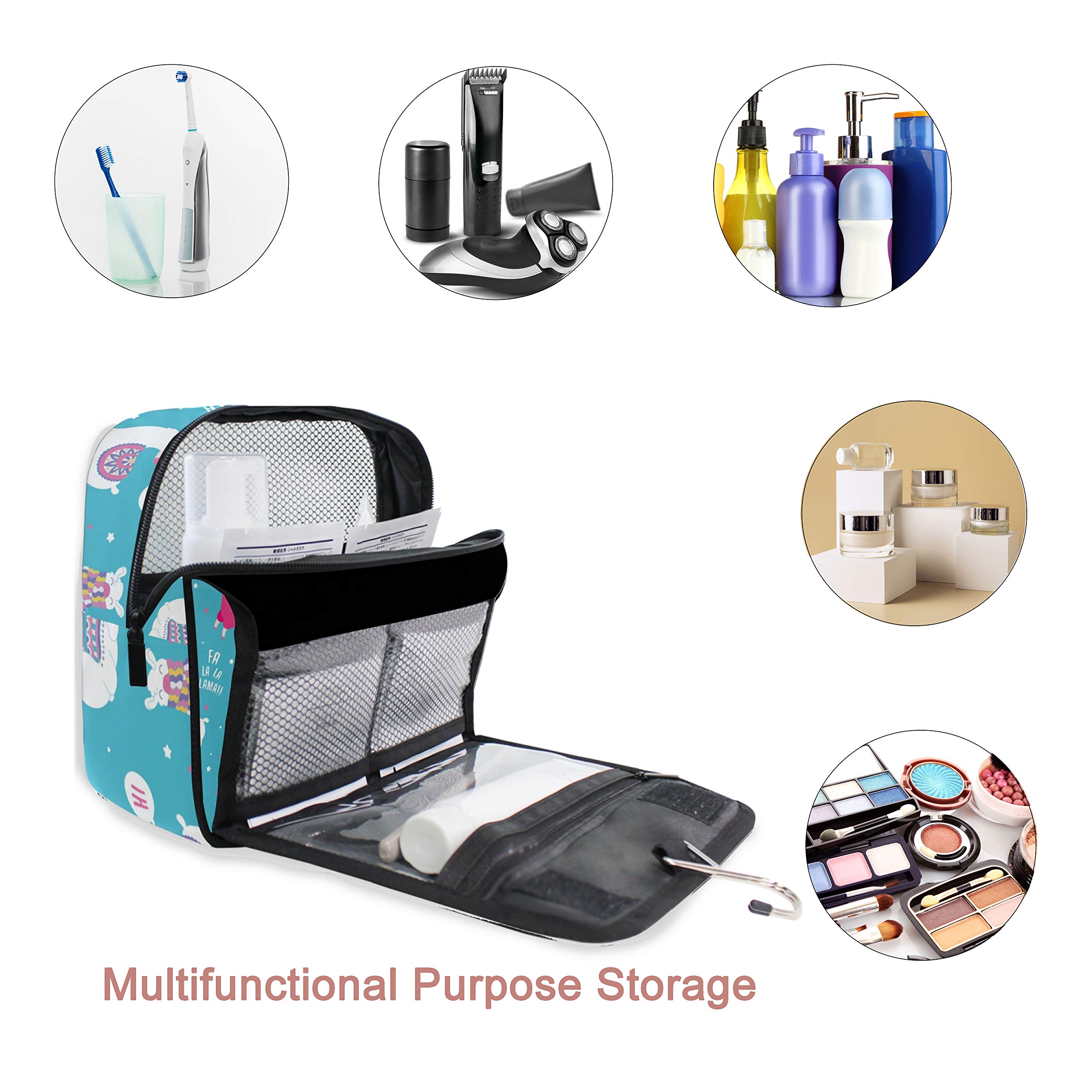 Waterproof Hanging Travel Toiletry Bag for Men & Women - Large Cosmetic Organizer with Multiple Pockets - Perfect for Vacation, Camping & Business Trips