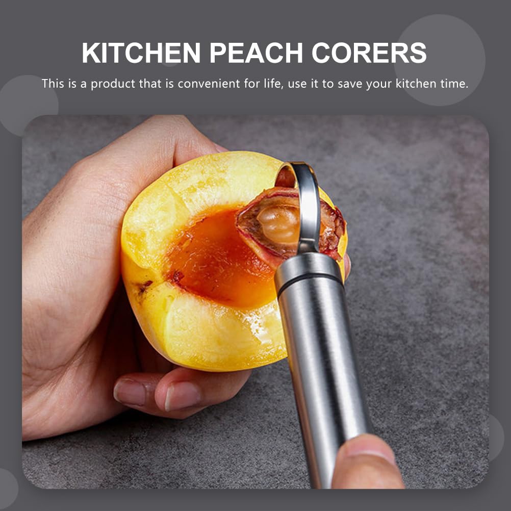 Stainless Steel Fruit Corer Remover Tool - Easy Apple Pear Peach Core Remover - 2 Pack Kitchen Gadgets for Baking, Fruit Platters & Healthy Snacks