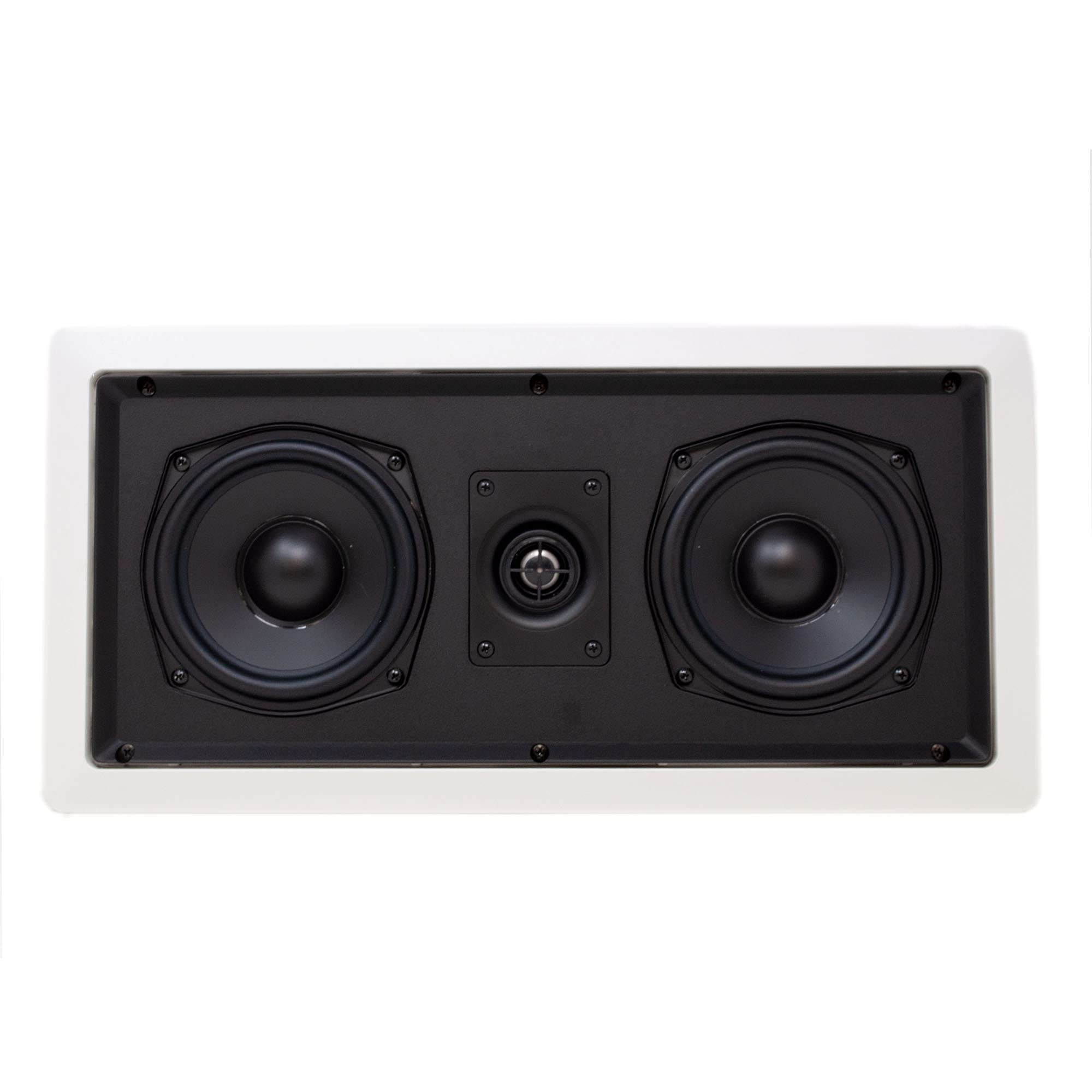 Legrand HT1LCRV1 In-Wall Left Center Right Speaker Bundle (3 Speakers) with White Grill - Perfect for Home Theater & Surround Sound Systems