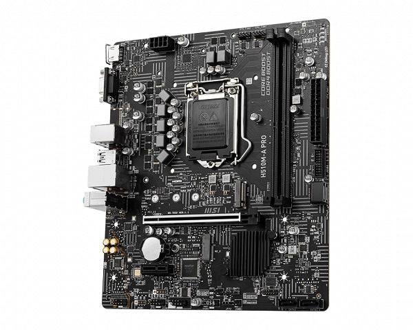 H510M A Pro mATX Motherboard - Compatible with Intel Socket 1200 for 10th & 11th Gen CPUs - Ideal for Gaming PC, Home Office & Budget Builds