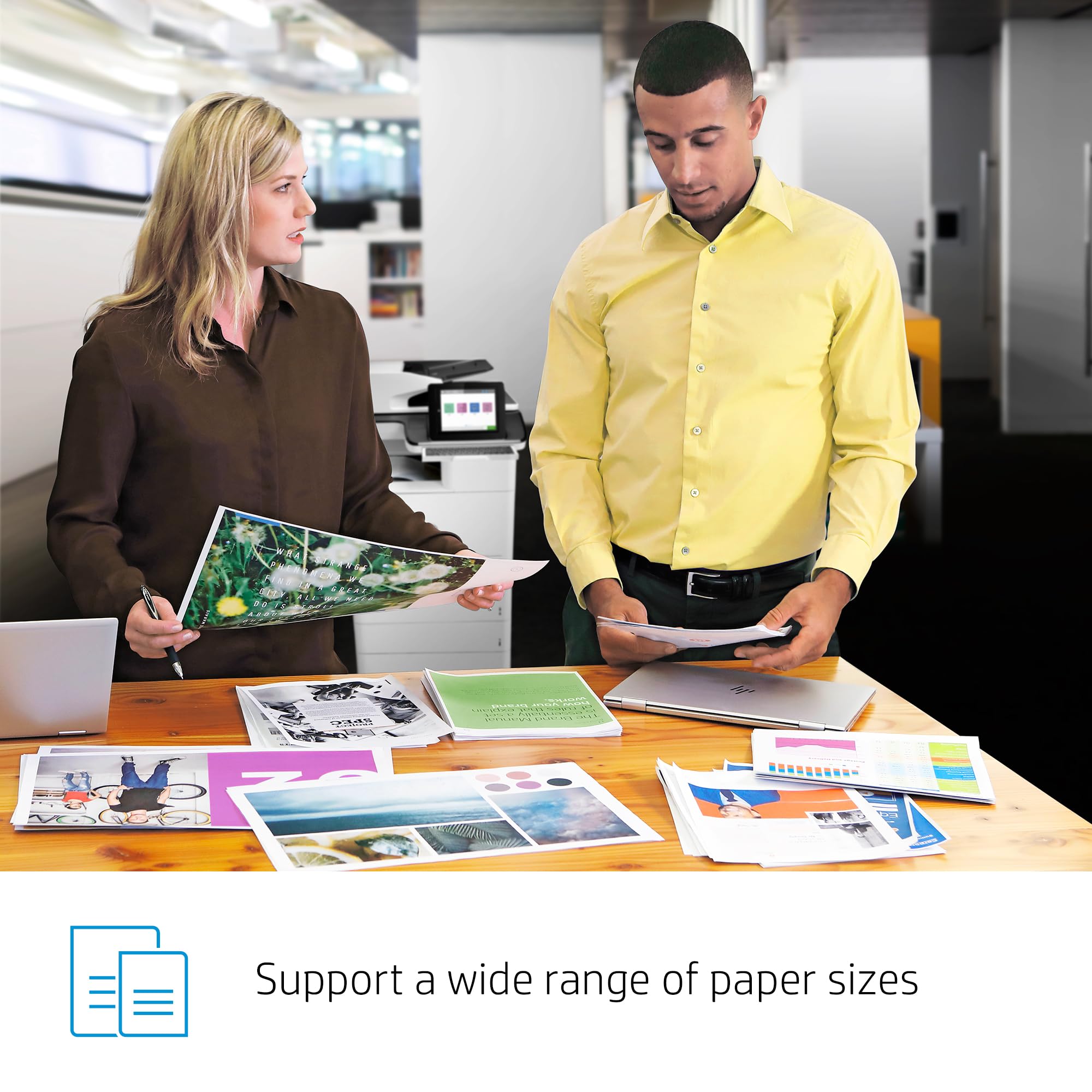 HP Color LaserJet Enterprise M776z Wireless All-in-One Printer - Fast Duplex Printing, JetIntelligence, White (3WT91A) | Ideal for Office & Home Workspaces