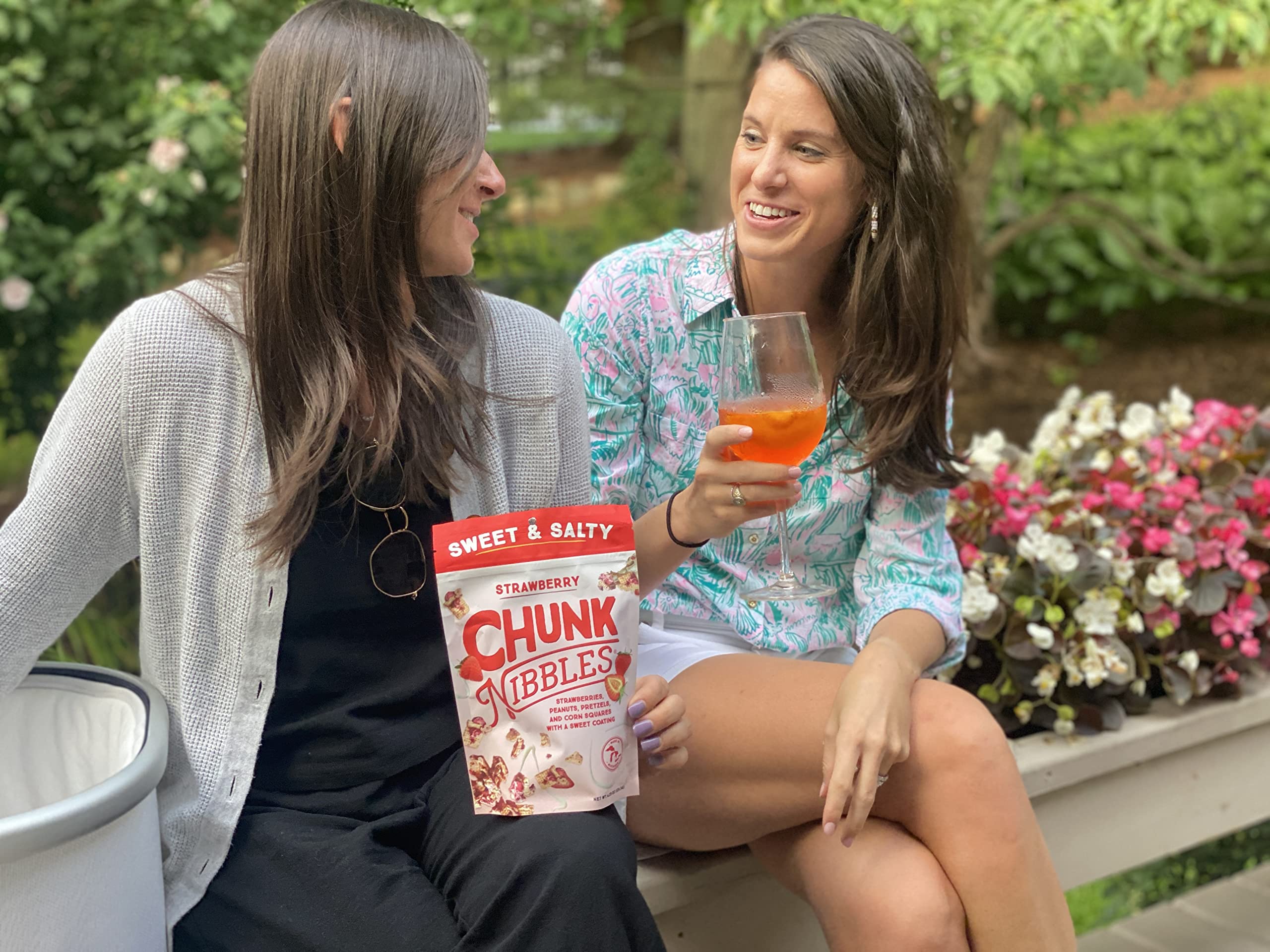 Chunk Nibbles Sweet and Salty Snack Mix - Strawberry Flavor | 4.25oz Resealable Packs (3 Count) | Healthy Snacks for Kids & Adults | Perfect for Lunchboxes, Movie Nights & Road Trips