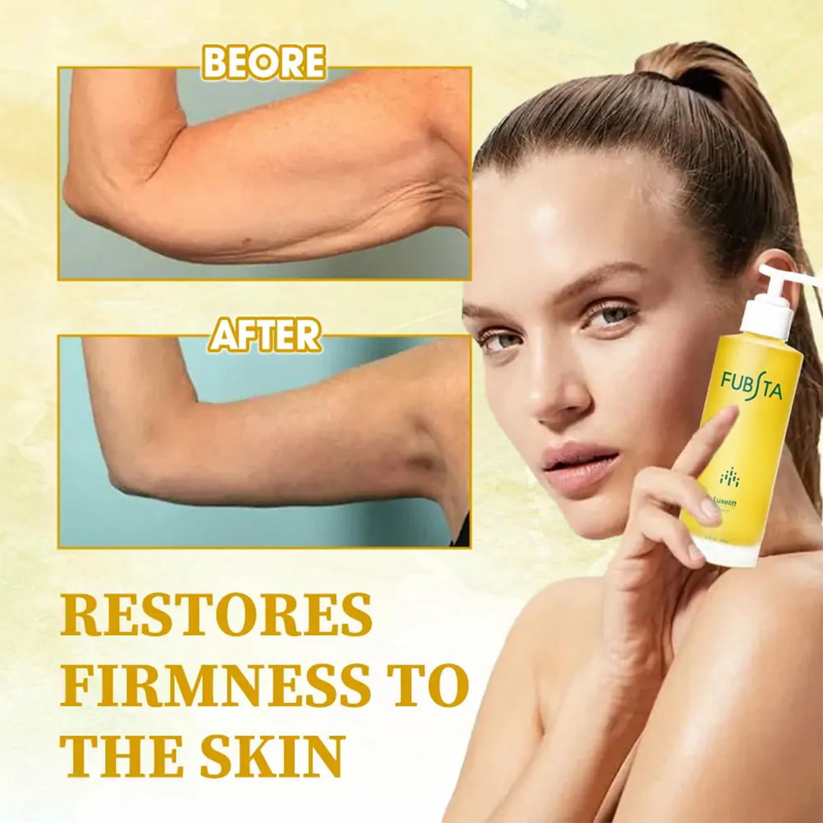 Lefun Skin Firming Rejuvenating Oil - Hydrating Moisturizer for Dry Skin, Face & Body Massage Oil - Nourishing After Shower & Bath Treatment - Reduces Wrinkles, Sagging & Sun Damaged Skin - 1 Fl Oz - Perfect for Daily Skincare Routine & Post-Sun Care
