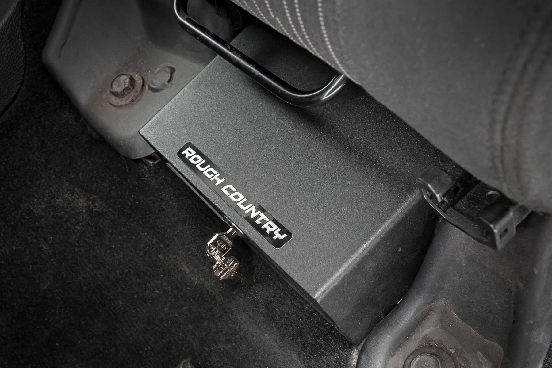 Jeep Wrangler JK (2007-2010) & Wrangler Unlimited (2007-2018) Under Seat Storage Box - Hidden Lockable Compartment for Valuables & Gear - Perfect for Off-Roading, Camping & Vehicle Security