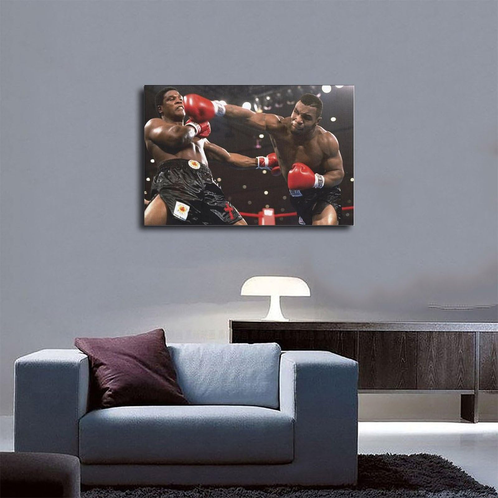 BAVIEN Mike Tyson Boxing Poster - 24x36 Inch (60x90cm) Canvas Wall Art for Bedroom, Office & Gym Decor - Perfect Gift for Boxing Fans & Sports Enthusiasts