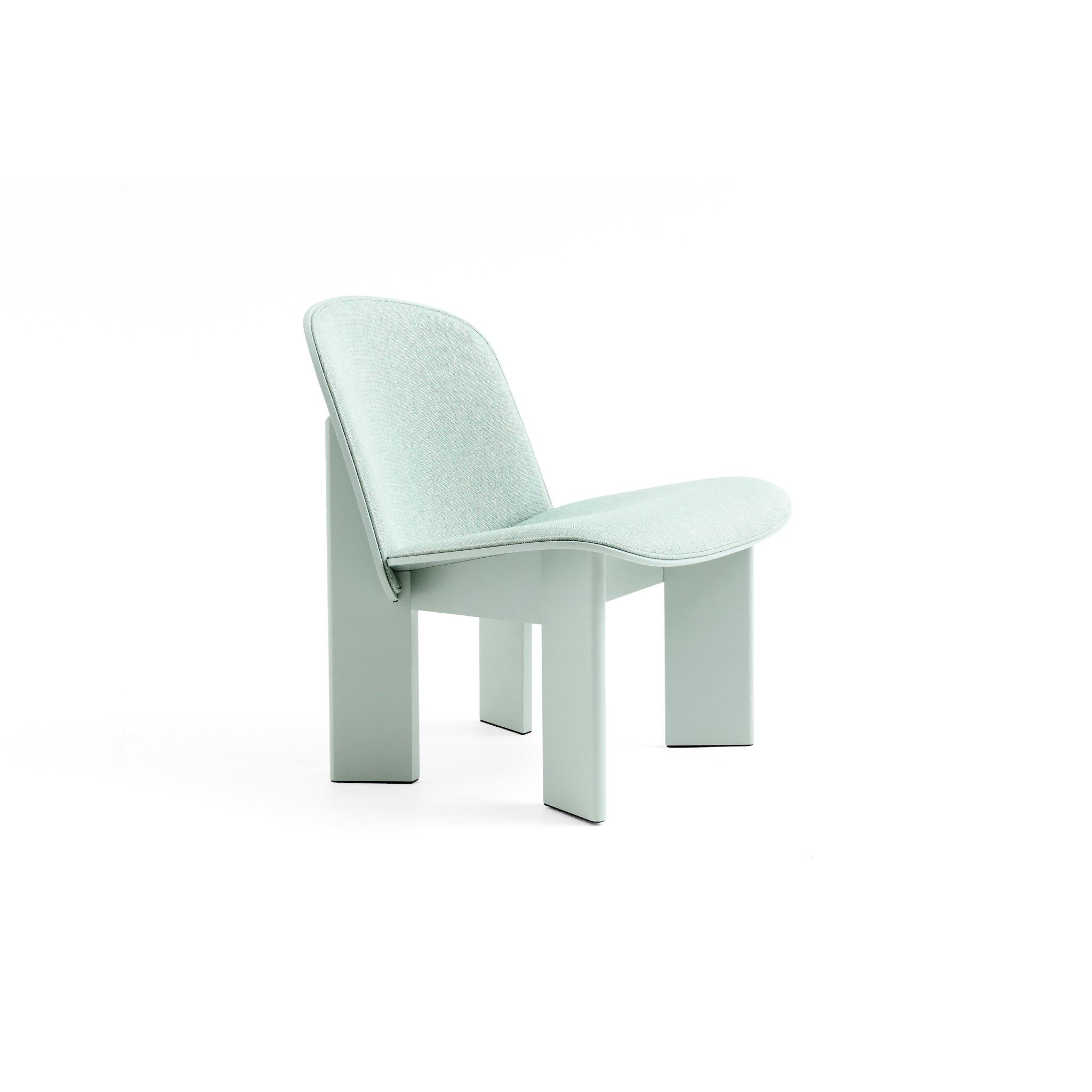 HAY Chisel Lounge Chair - Eucalyptus Lacquered Beech Frame with Metaphor 023 Upholstery | Modern Scandinavian Living Room Furniture for Home & Office