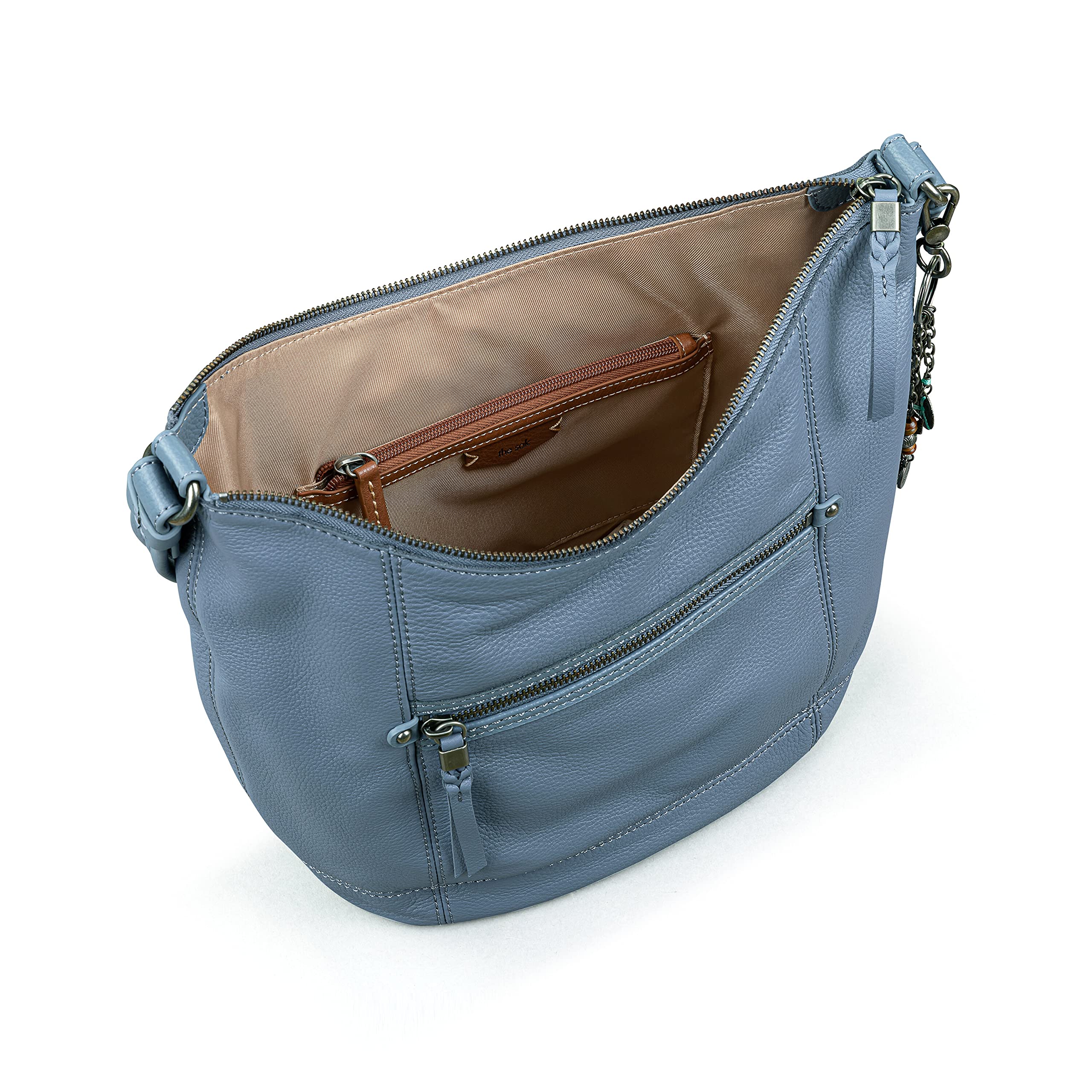The Sak Sequoia Hobo Bag - Premium Large Leather Women's Handbag for Everyday Use & Travel - Durable Purse with Zipper Pocket - Perfect for Work, Shopping, and Weekend Getaways