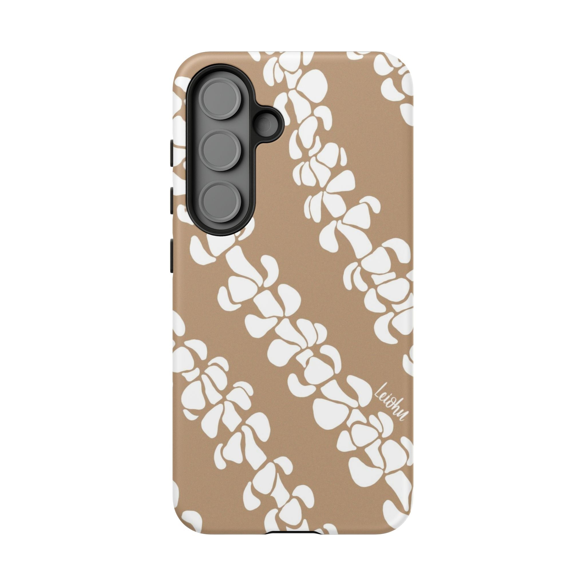 Premium Puakenikeni Tan Leather Case for Samsung Galaxy - Durable Protection with Stylish Design for Everyday Use