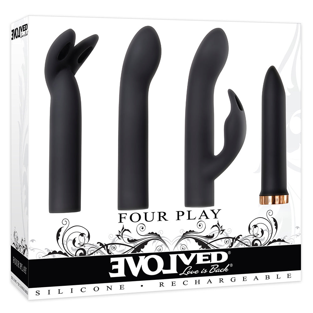 Evolved Four Play - Premium Adult Intimacy Product for Couples - Enhance Romance & Spice Up Your Love Life - Perfect for Date Nights & Special Occasions