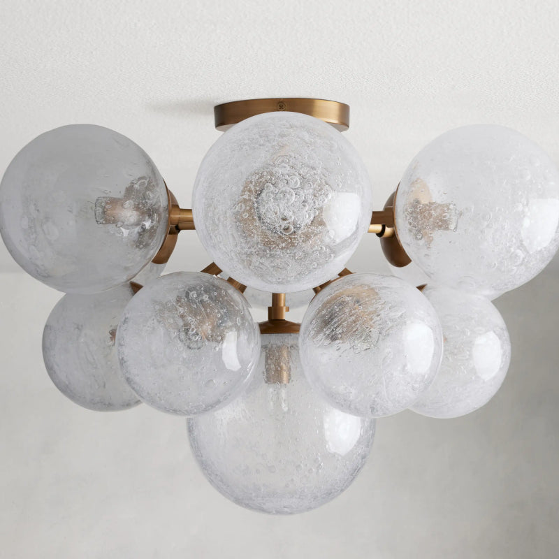 Mandoza Flushmount Ceiling Light - Modern LED Fixture for Bedroom, Kitchen, Hallway | Energy Efficient & Easy Installation