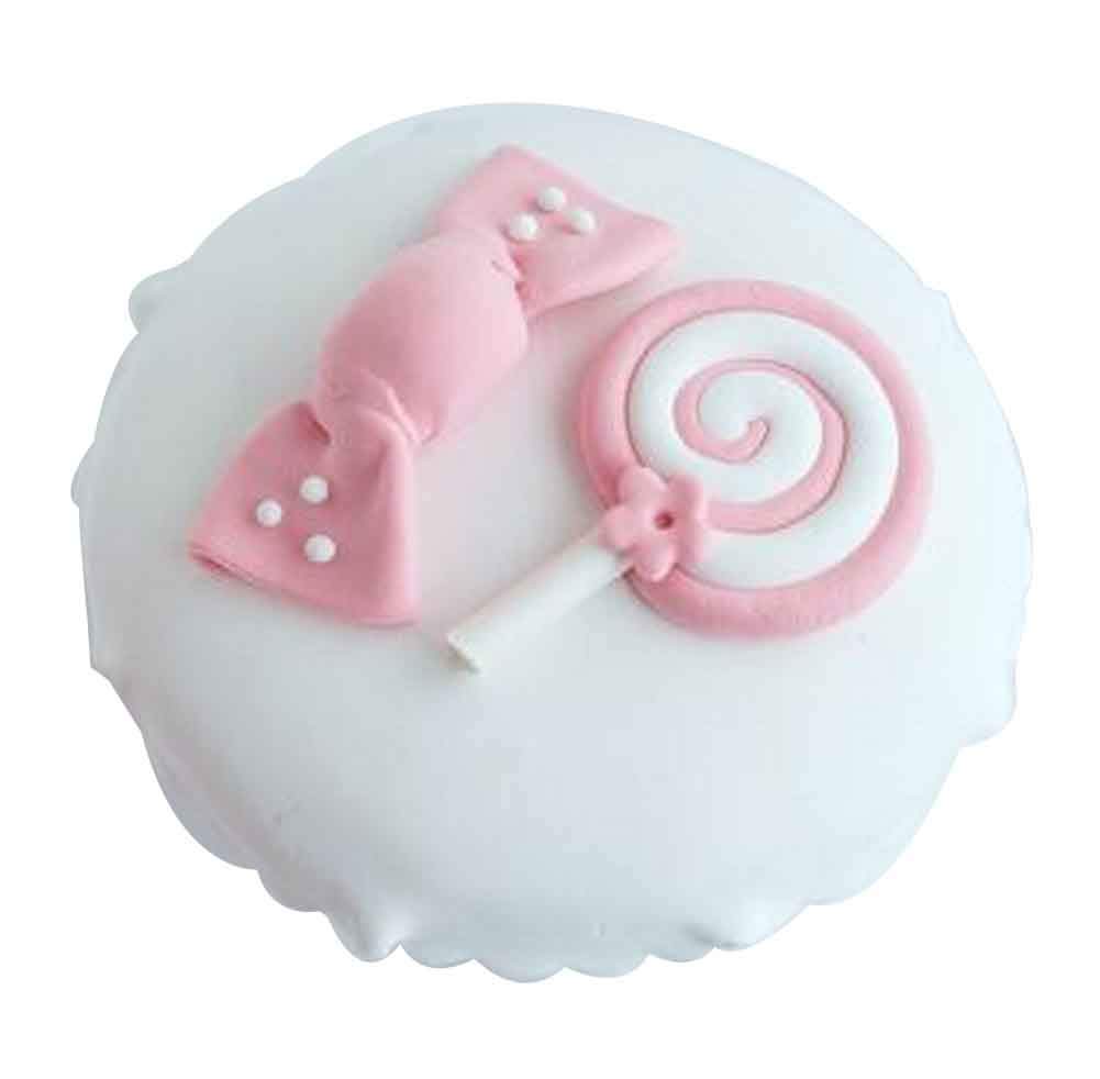 Black Fake Cupcake Model - Pink Dessert Decor for Parties & Displays