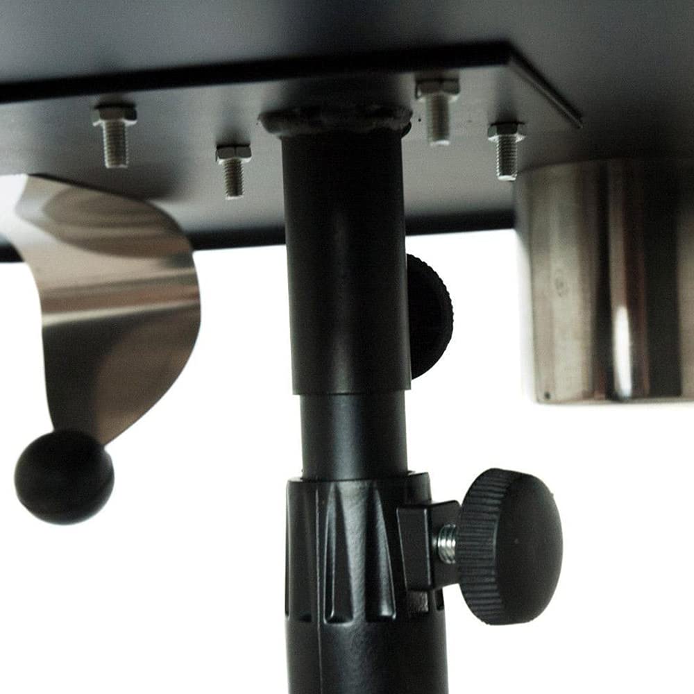 Portable Adjustable Mobile Tattoo Workstation Stand - Adjustable Height Tattoo Desk Table with Salon Trolley (Black) - Perfect for Tattoo Artists, Salon Professionals & Mobile Tattoo Studios