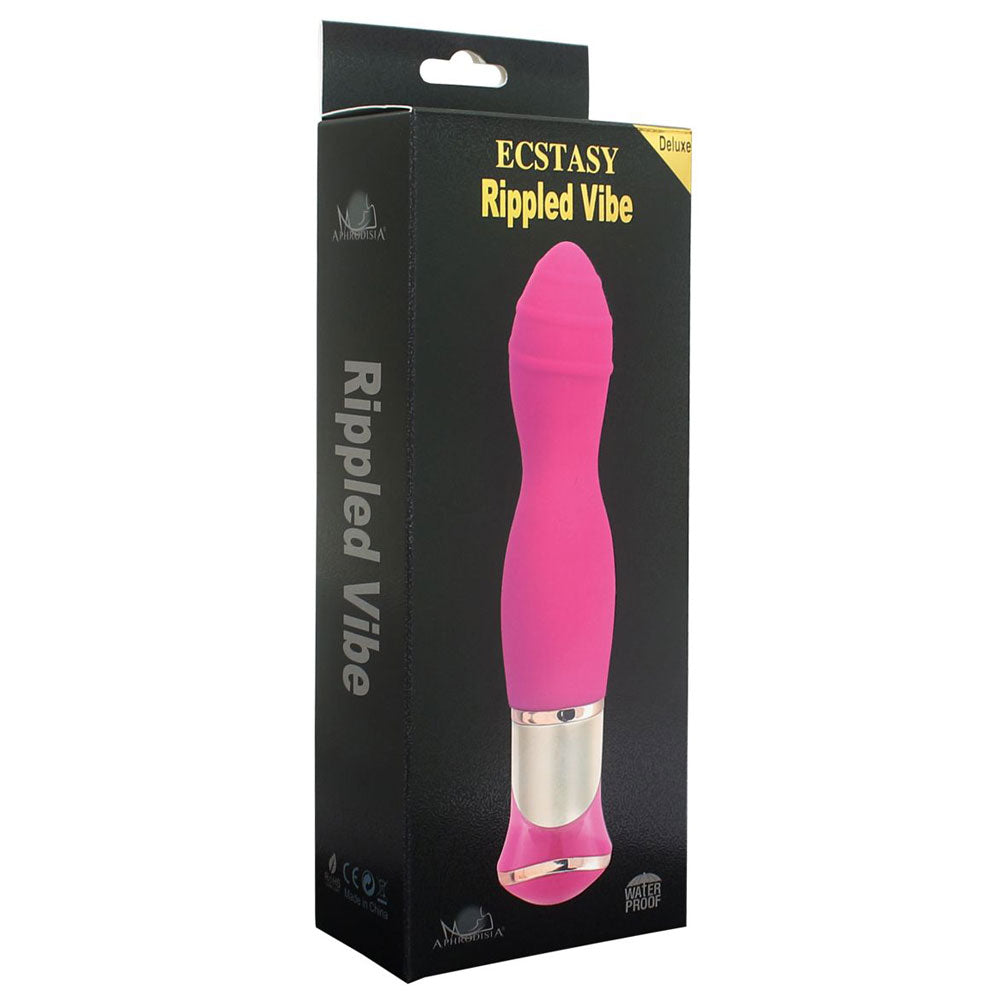 Ecstasy Rotating Rippled Vibe - Powerful Personal Massager for Relaxation & Intimacy - Perfect for Couples & Solo Use