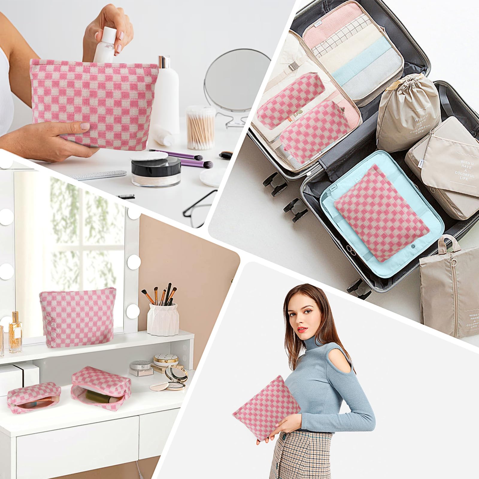 LYDZTION Large Makeup Bag for Women - Waterproof Cosmetic Organizer with Travel Toiletry Bag & Brush Pouch - Perfect for Travel, Gym, and Daily Beauty Storage