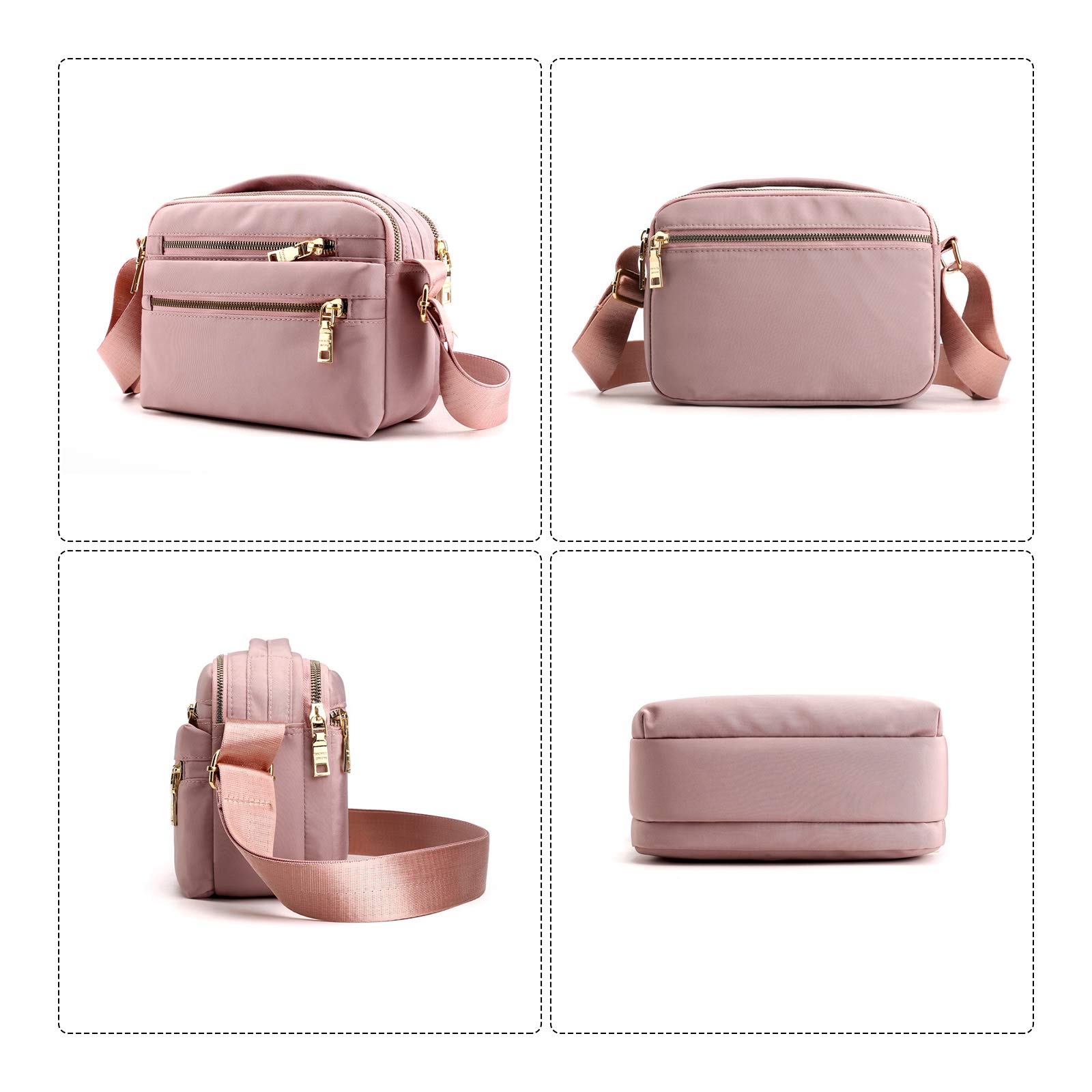 NOTAG Women's Waterproof Nylon Crossbody Bag - Travel & Daily Use