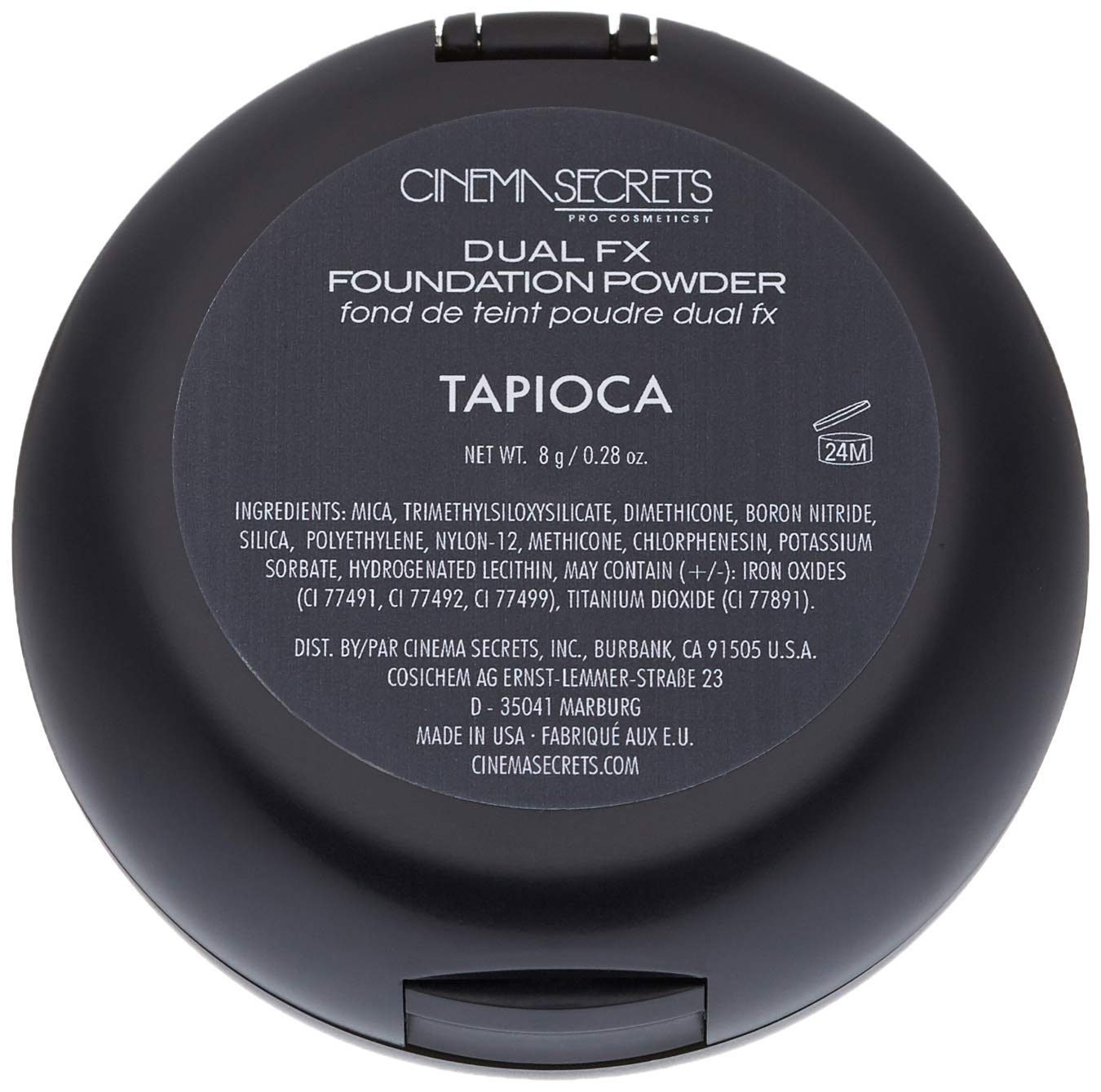Cinema Secrets Pro Cosmetics Dual FX Foundation Powder - Tapioca | Oil-Free, Long-Lasting Coverage for Flawless Skin | Perfect for Professional Makeup Artists & Everyday Wear