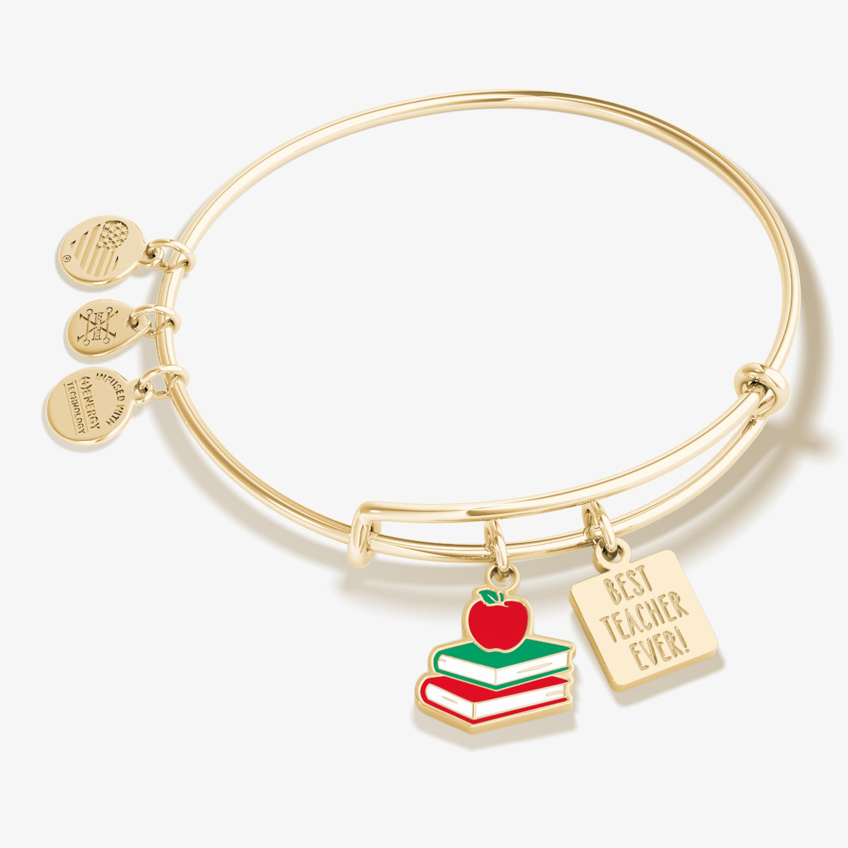 Best Teacher Ever Charm Bangle Bracelet - Thoughtful Gift for Educators, Appreciation Jewelry for Women - Perfect for Teacher Appreciation Week, Retirement Gifts, and Thank You Presents