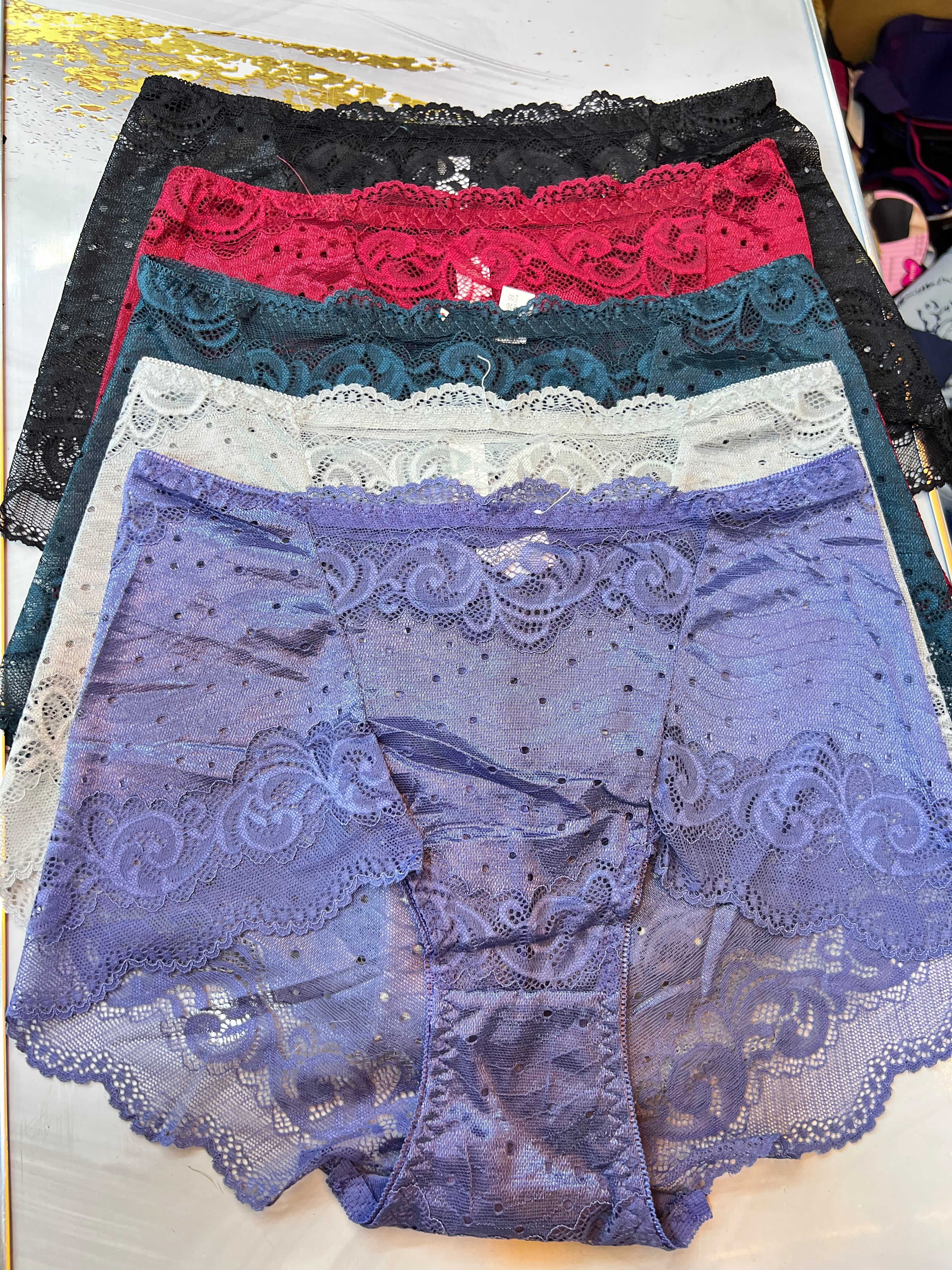Lace Underwear Set for Women - 2 Pack Comfortable Panties with Soft Lace Trim - Perfect for Everyday Wear, Sleepwear & Special Occasions