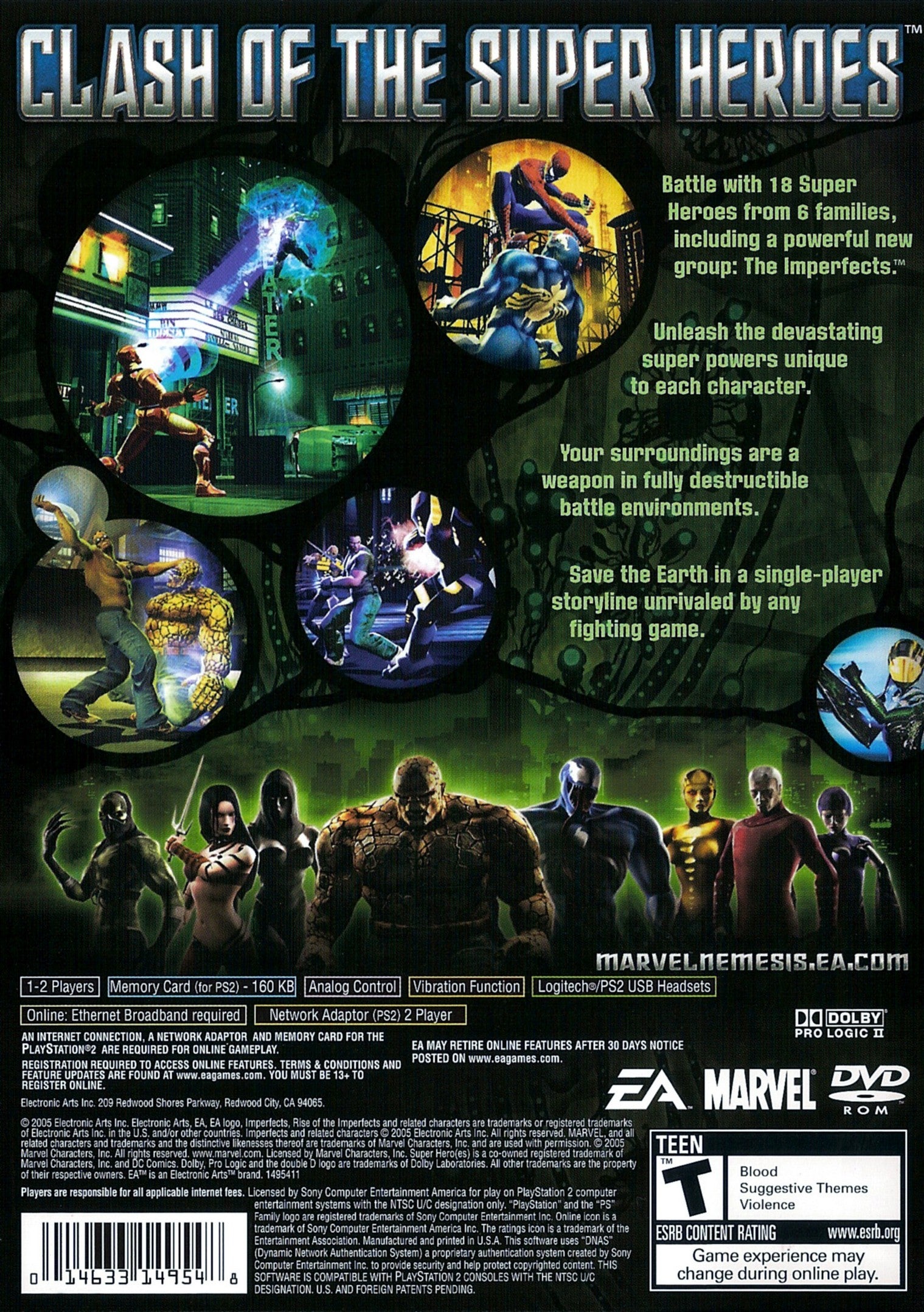 Marvel Nemesis: Rise of the Imperfects - Action-Packed Superhero Fighting Game for PS2, Xbox & Nintendo | Perfect for Marvel Fans & Competitive Gamers | Battle Your Friends or Play Solo Adventure Mode