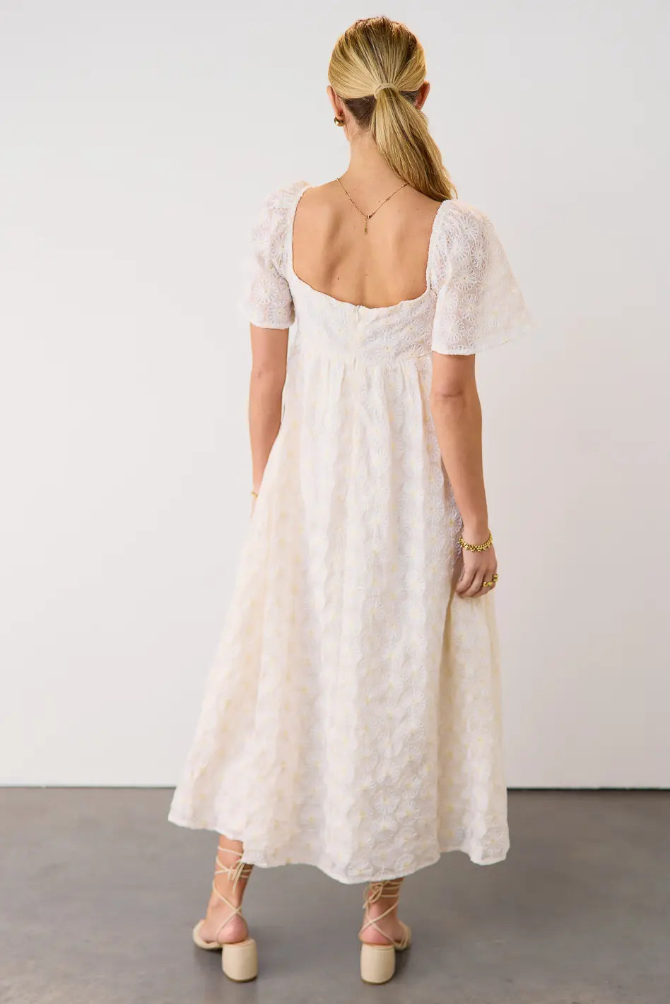 Natalia Floral Embroidered Dress - Elegant Summer Maxi Dress for Women | Perfect for Beach Vacations, Weddings & Date Nights