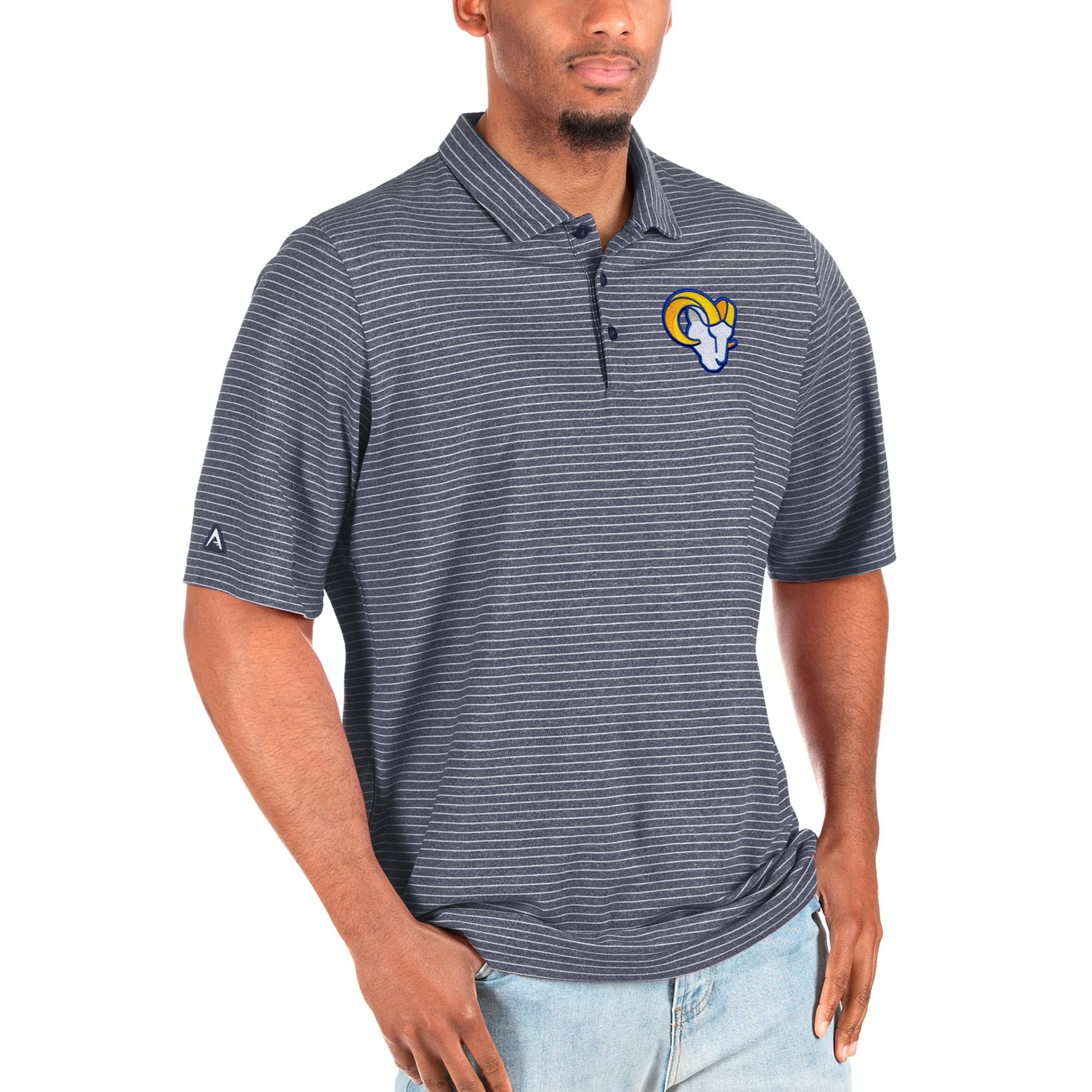 Antigua Men's Heathered NFL Big & Tall Esteem Polo Shirt - Comfortable & Stylish Sports Apparel for Football Fans & Casual Wear